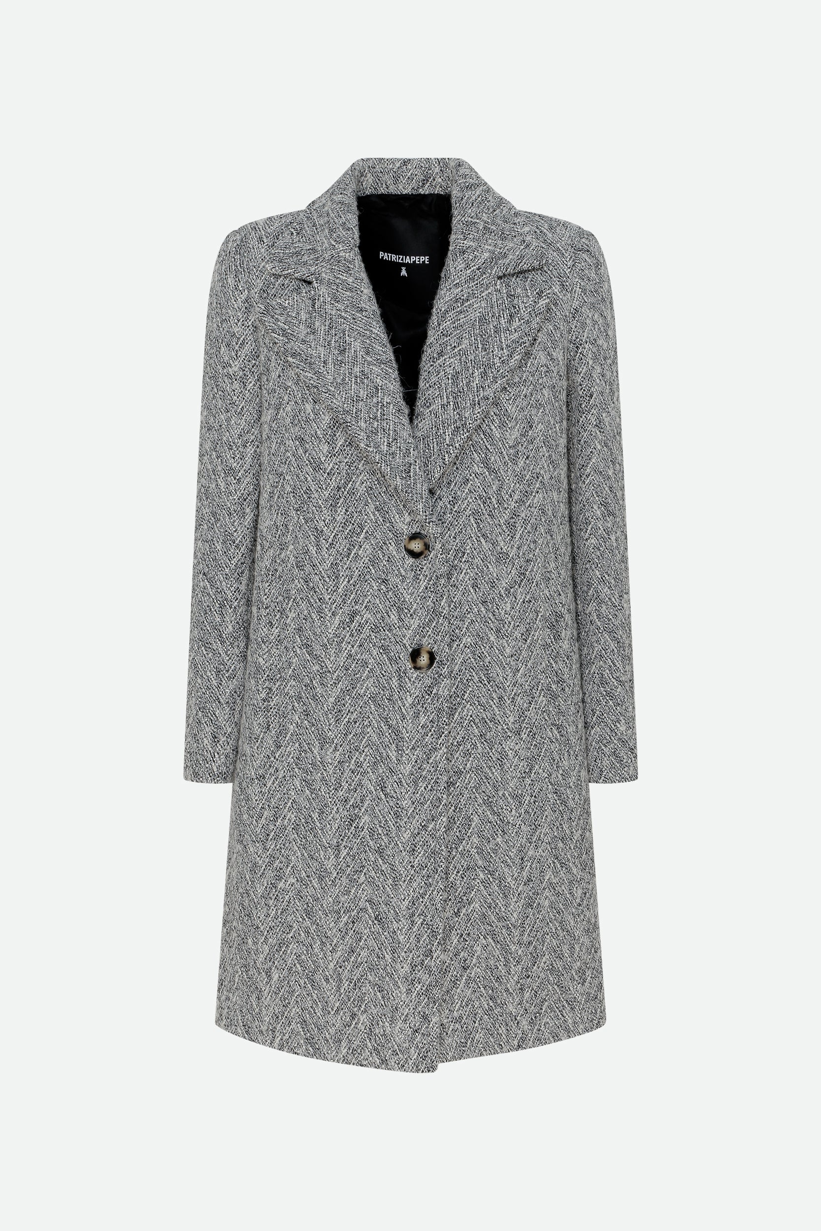 Patrizia Pepe Black and White Coat