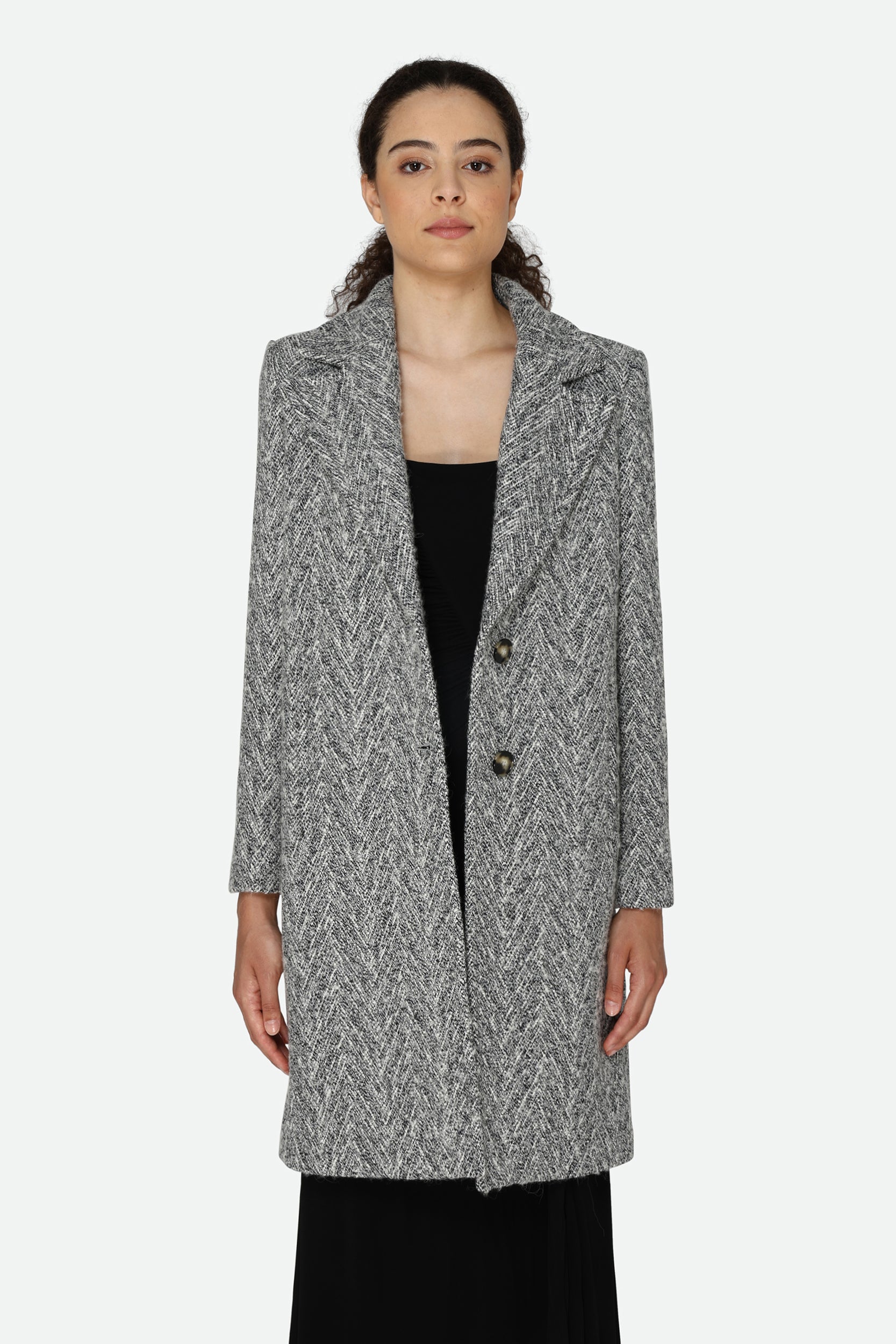 Patrizia Pepe Black and White Coat