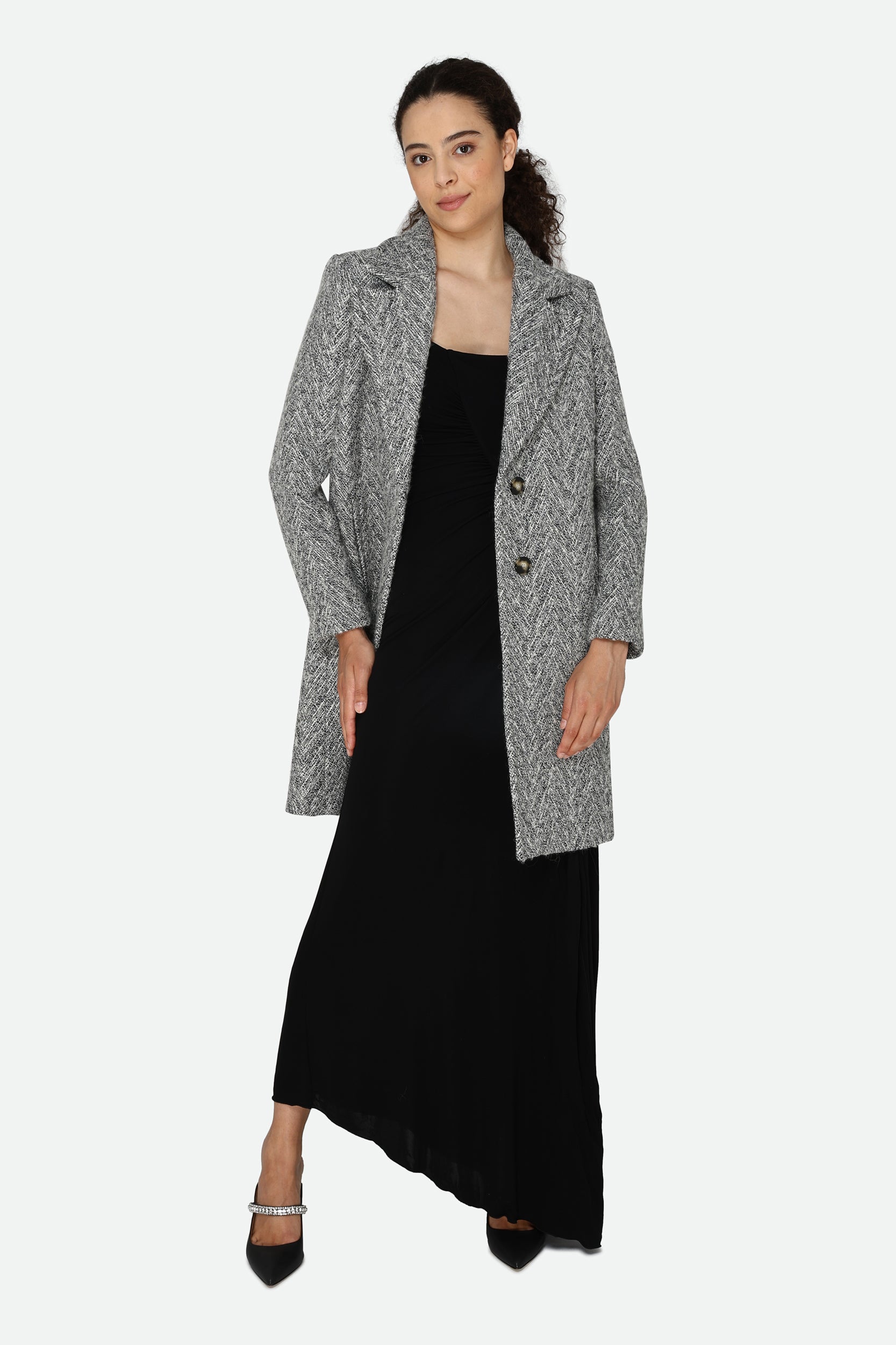 Patrizia Pepe Black and White Coat