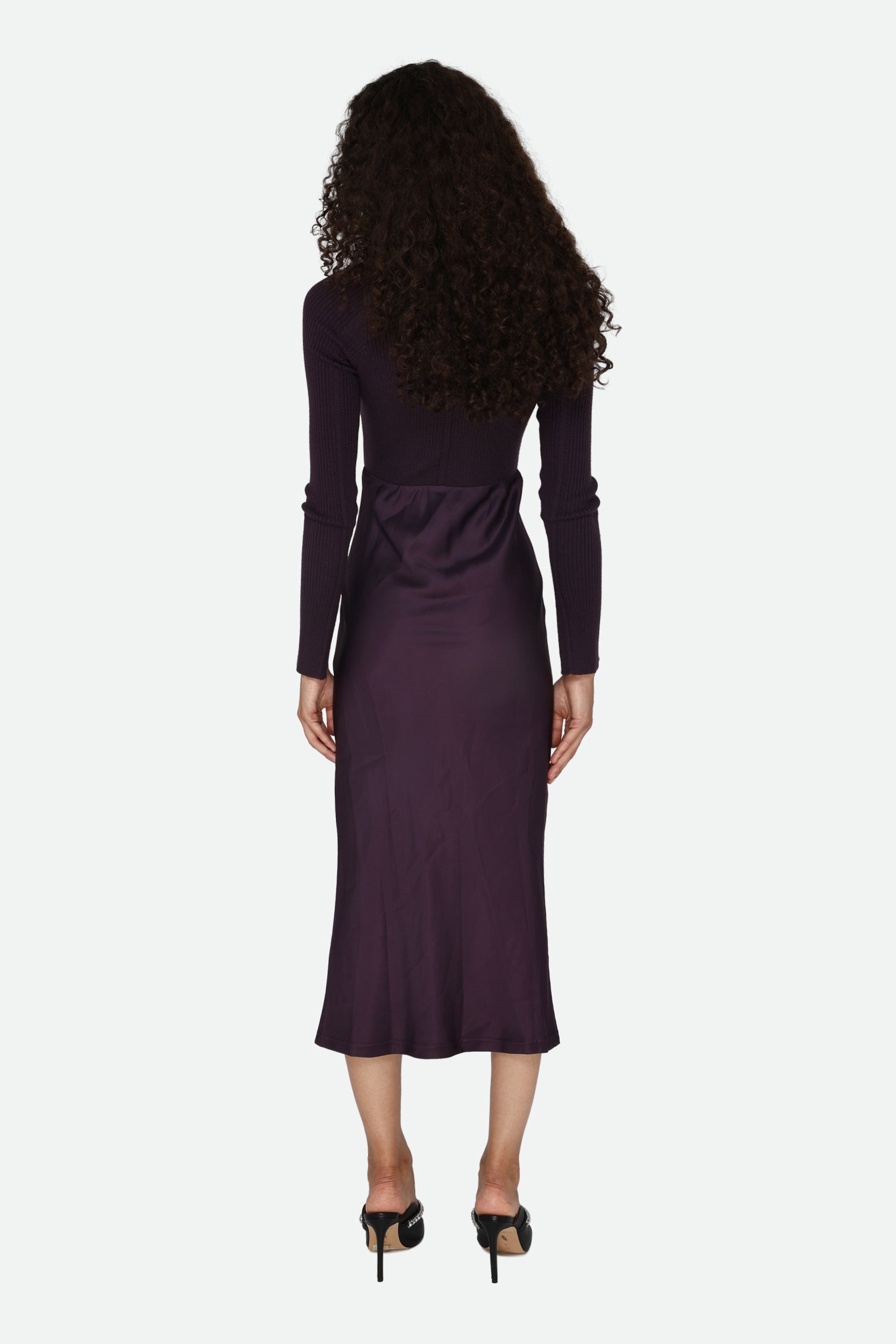 Patrizia Pepe Plum Dress Slim