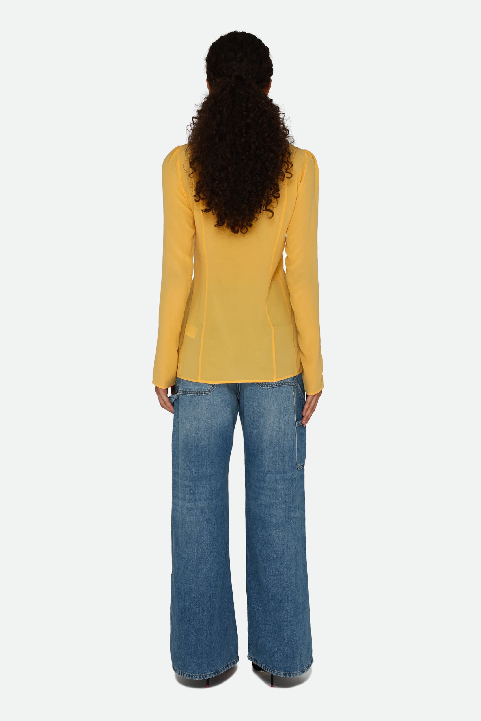 Patrizia Pepe Yellow Ochre Shirt