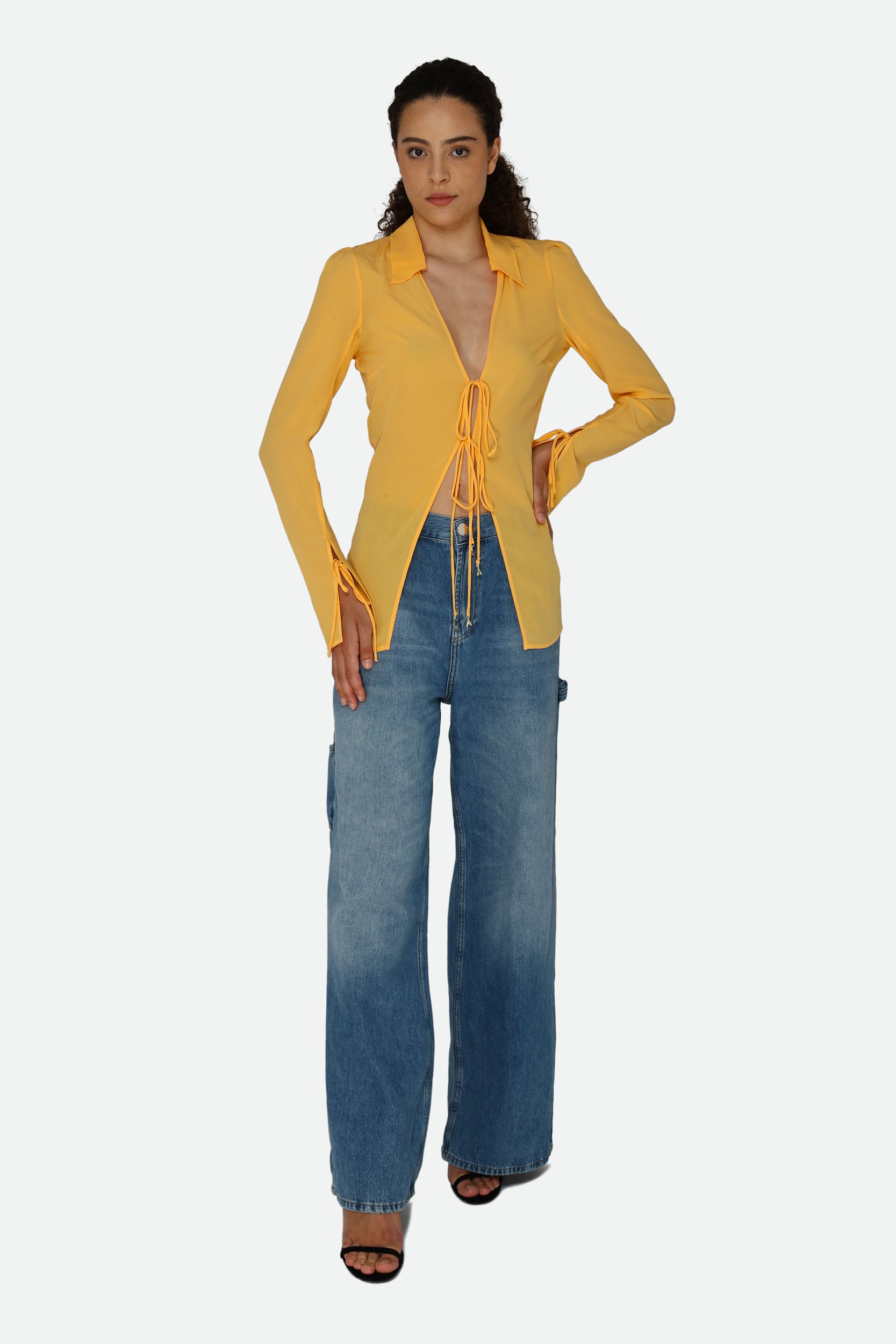 Patrizia Pepe Yellow Ochre Shirt