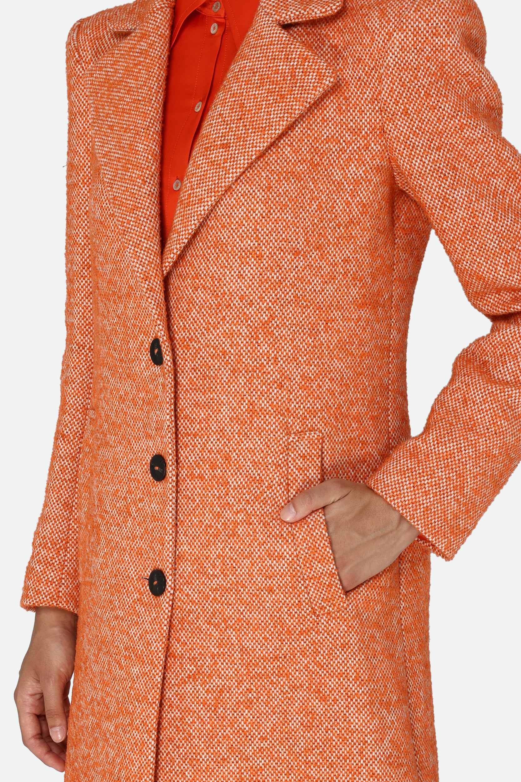 Patrizia Pepe Orange Coat