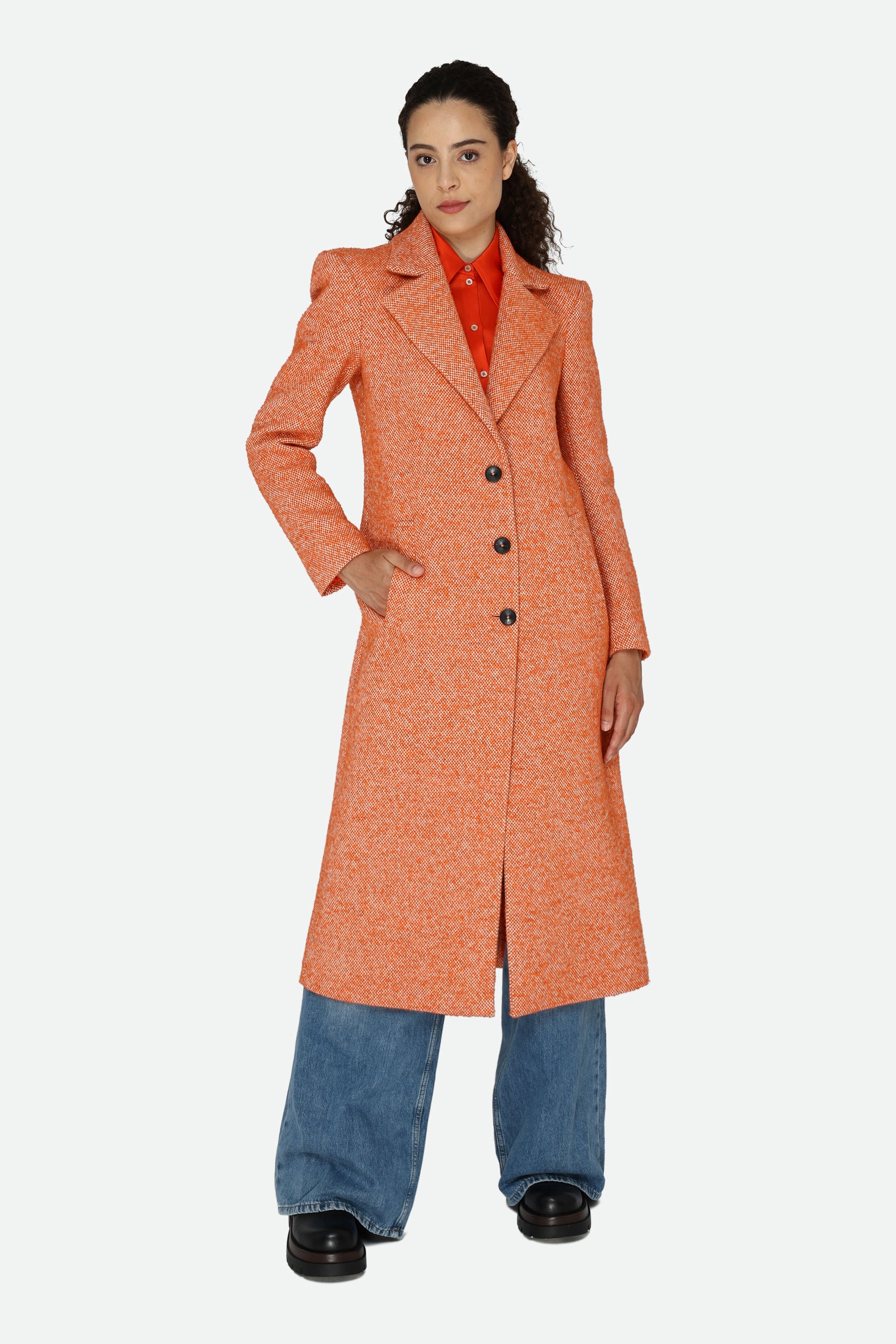 Patrizia Pepe Orange Coat