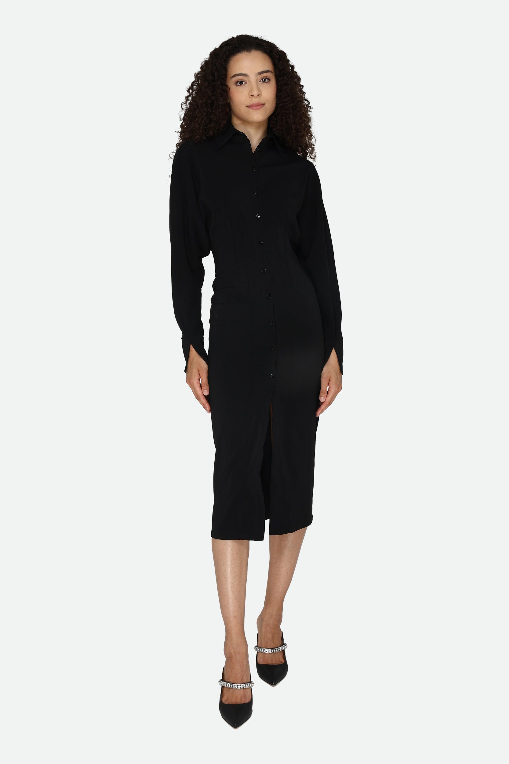 Patrizia Pepe Black Shirt Dress