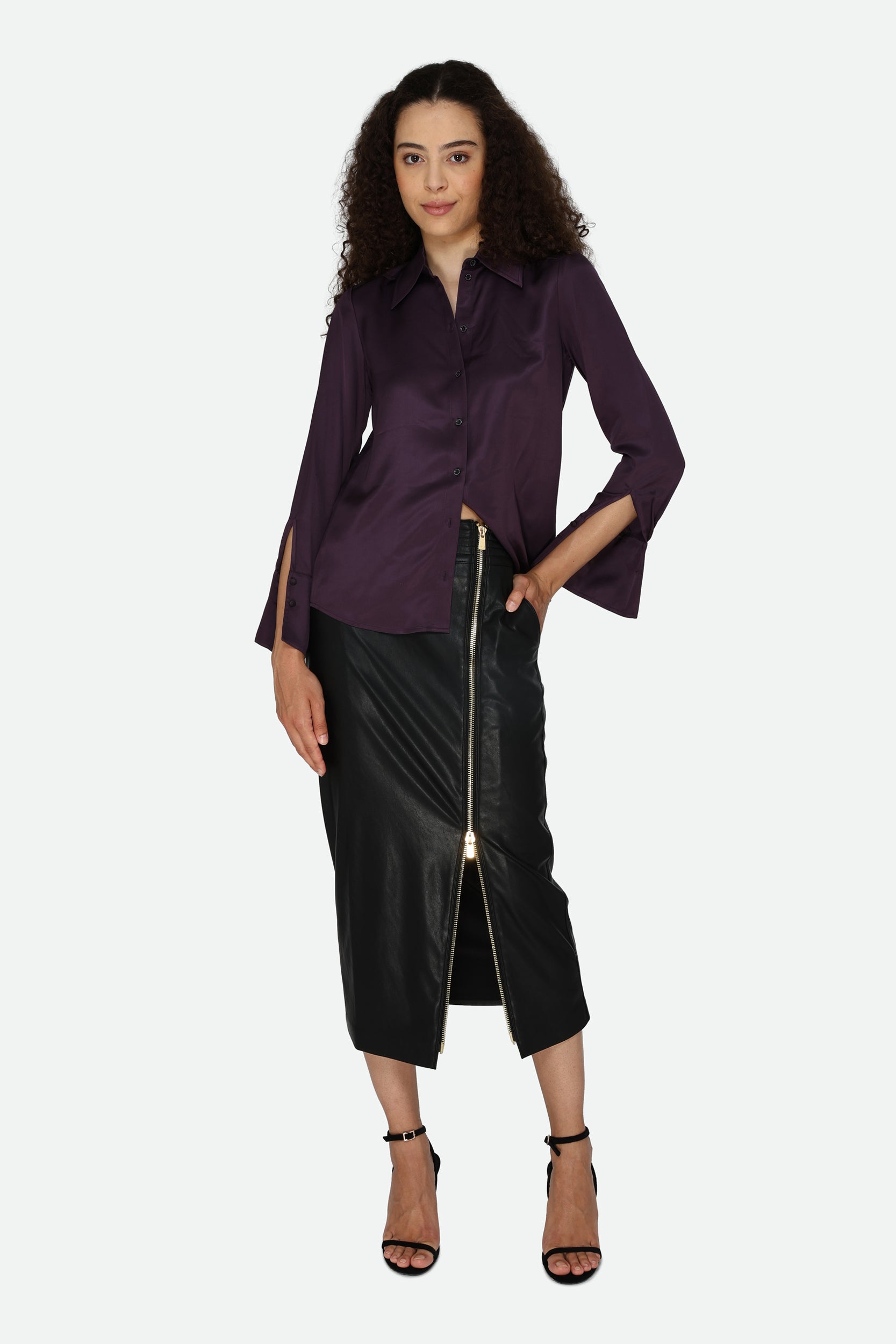Patrizia Pepe Plum Shirt