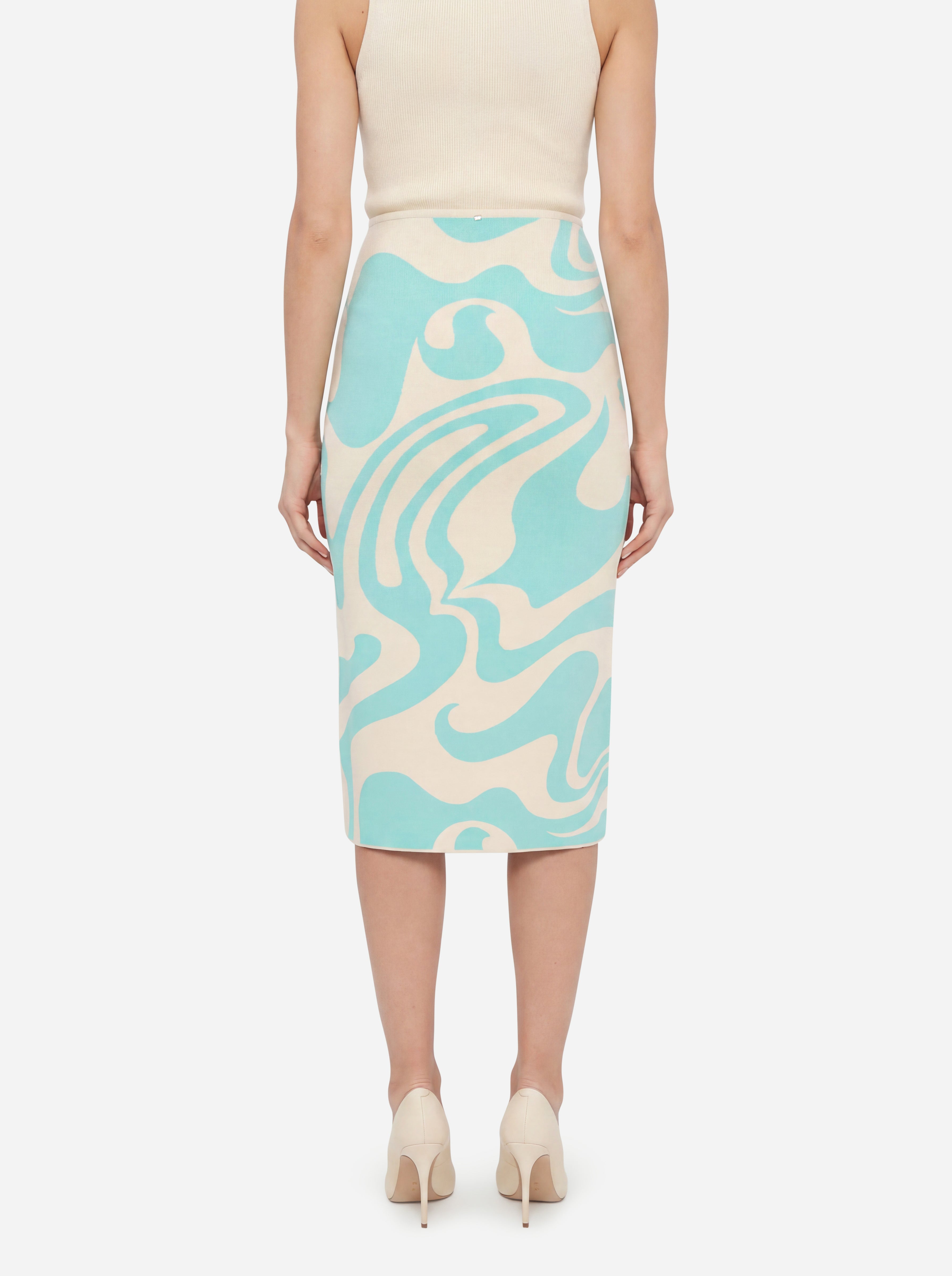 Sportmax Gonna Midi Fantasia Multicolore