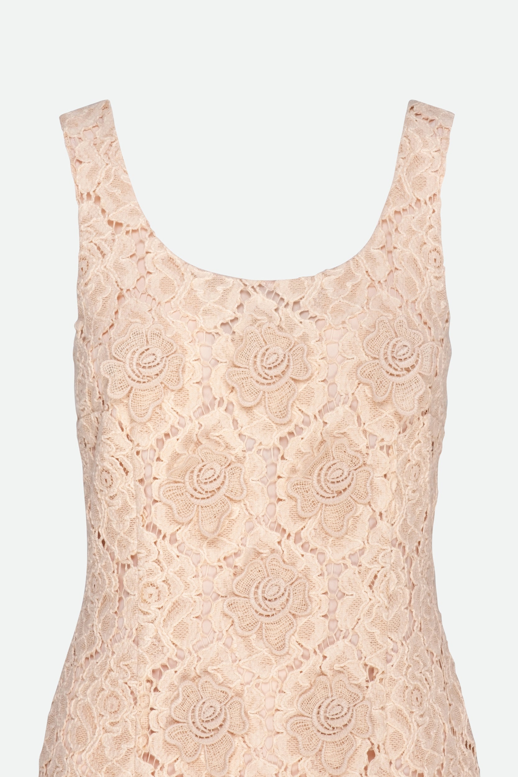 Max Mara Studio Abito Cipria in Pizzo