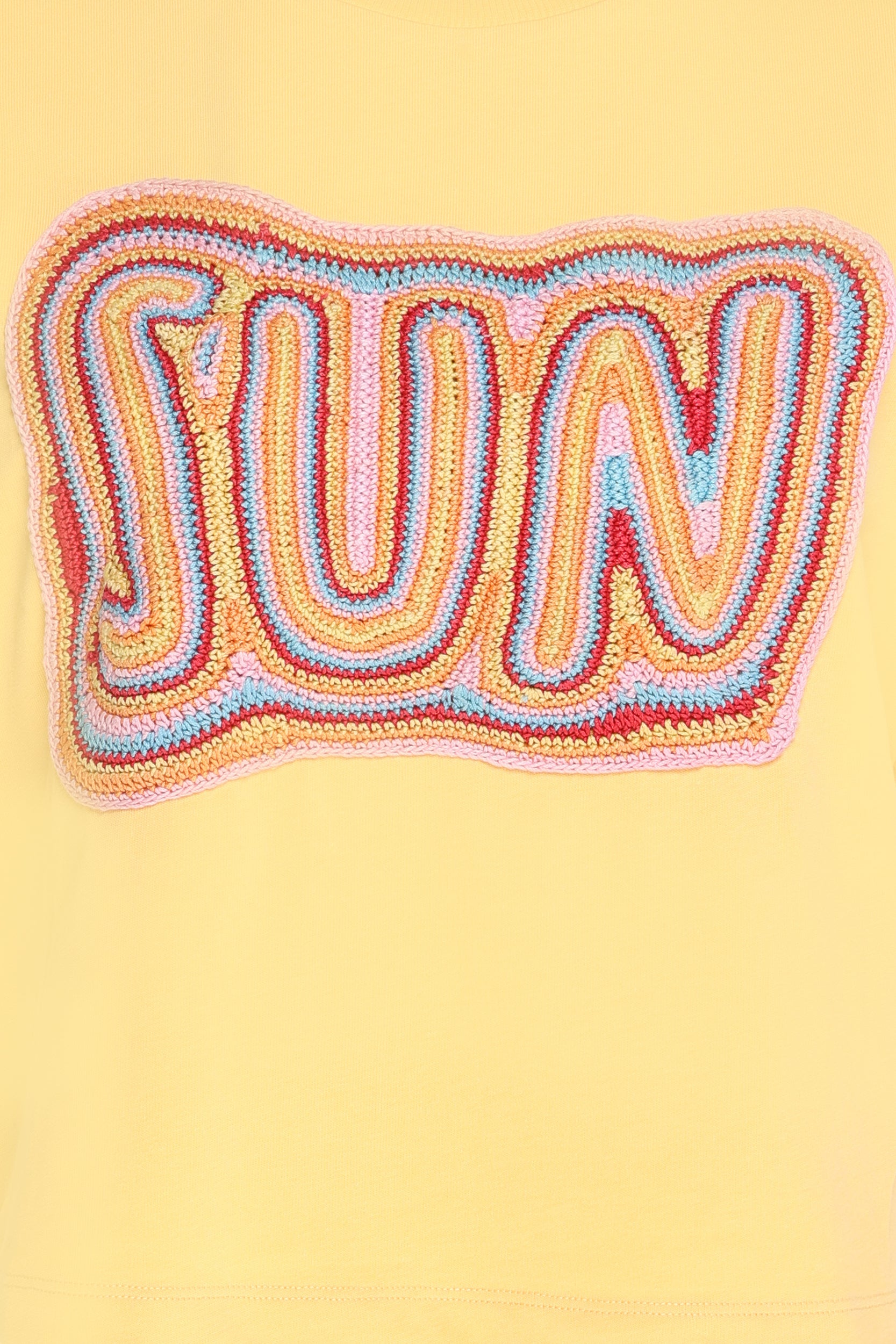 Sportmax T-Shirt con Stampa Gialla