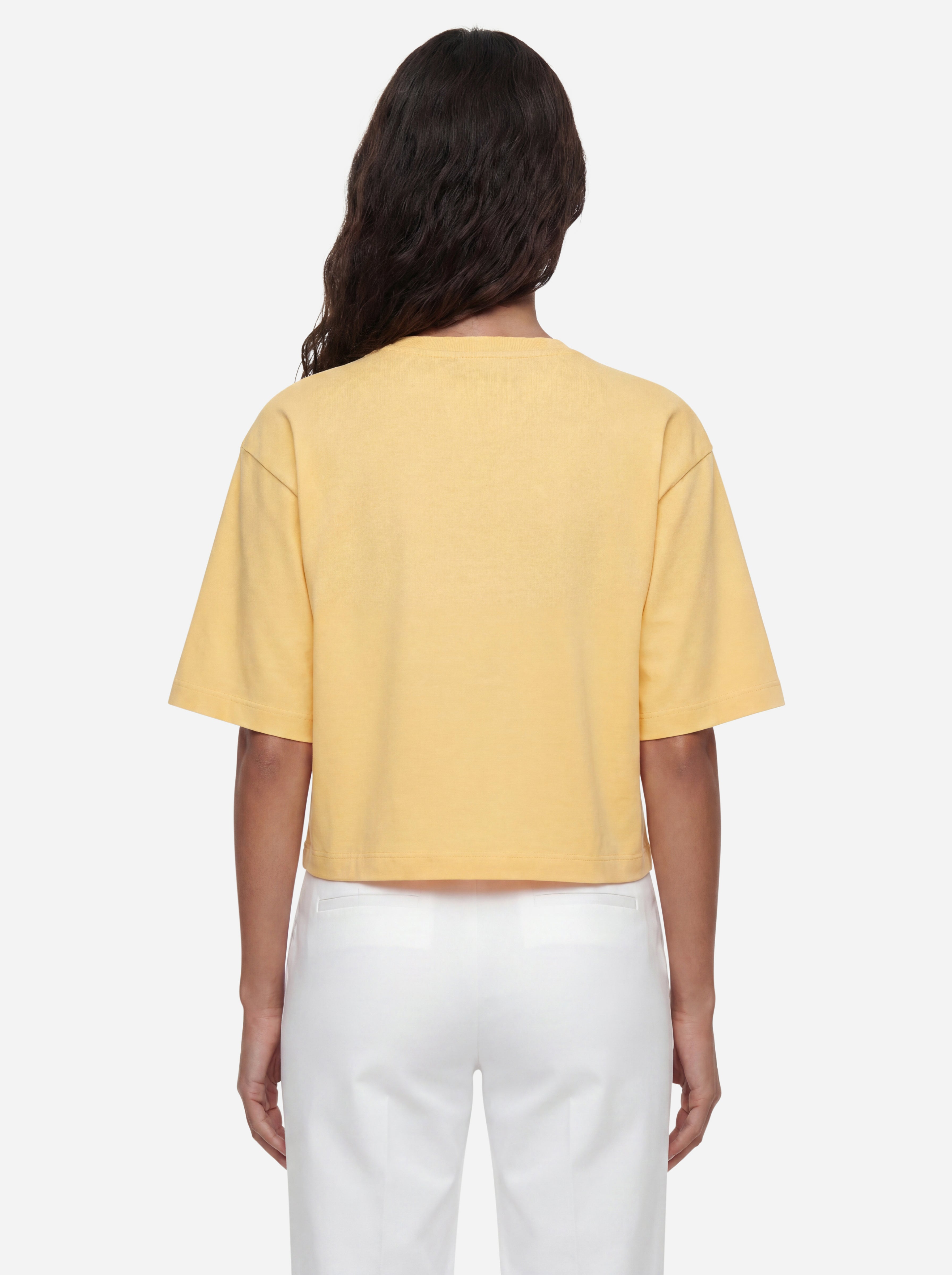 Sportmax T-Shirt con Stampa Gialla