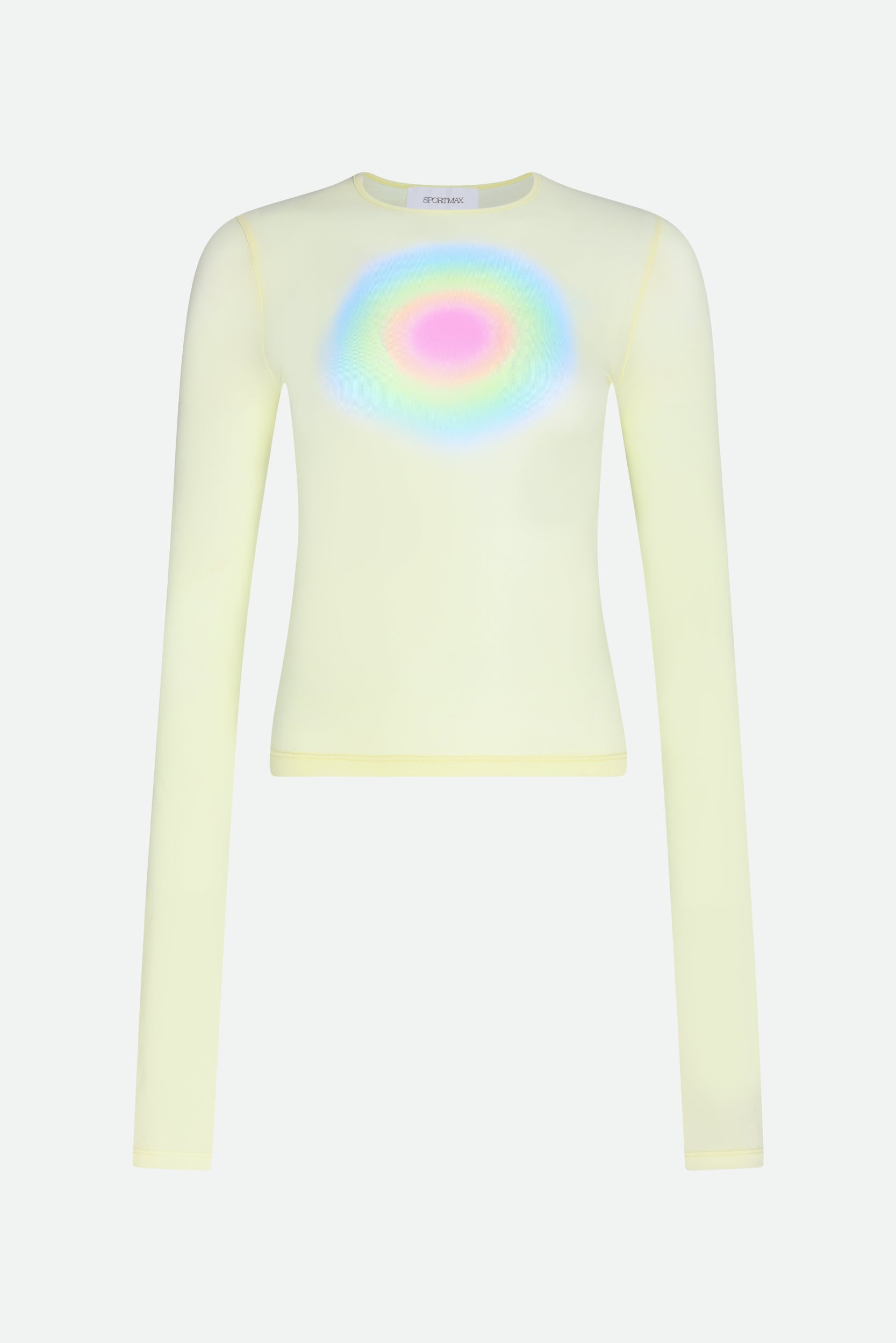 Sportmax Maglia con Stampa Gialla