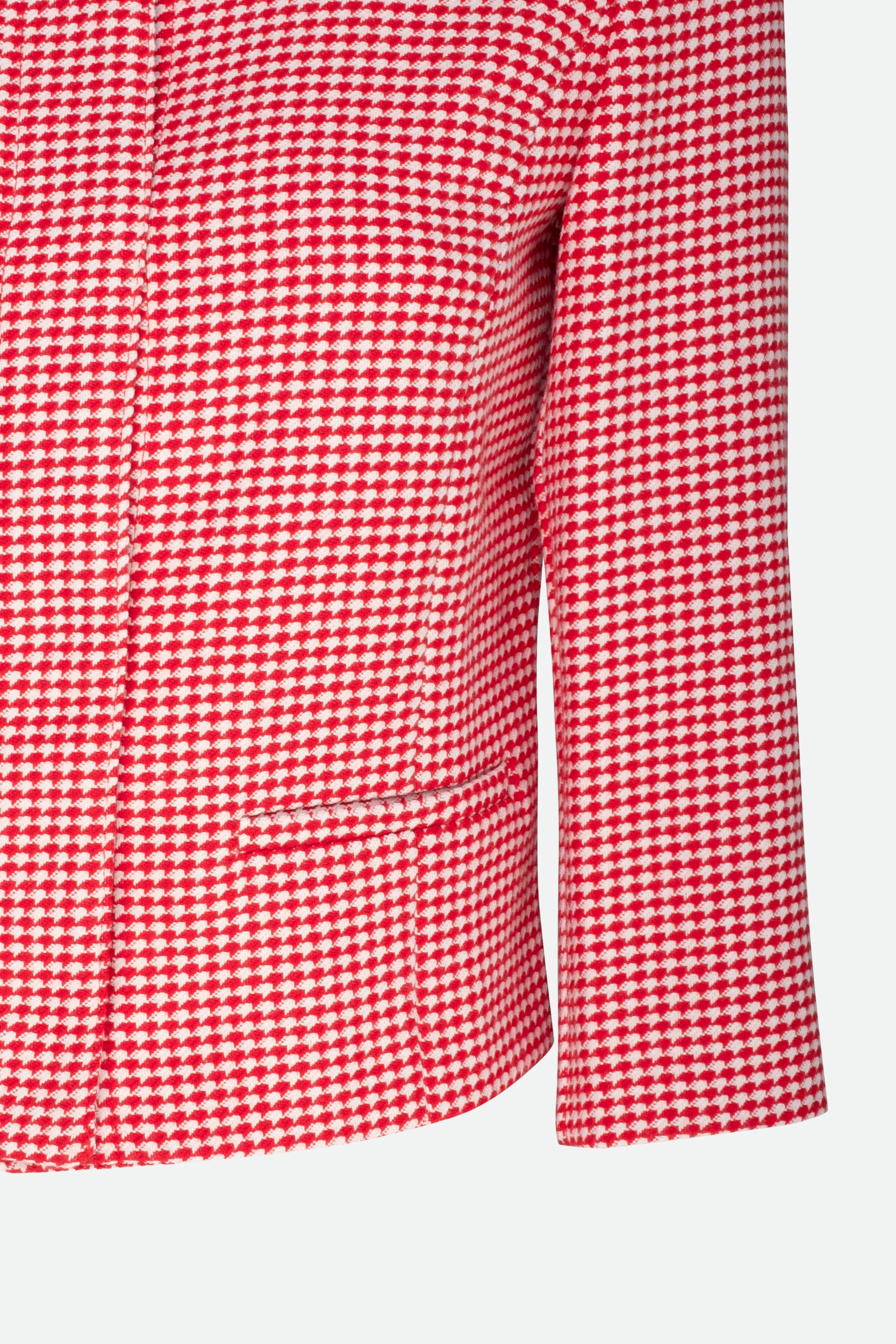 Emme By Marella Blazer a Quadri Rosso e Bianco