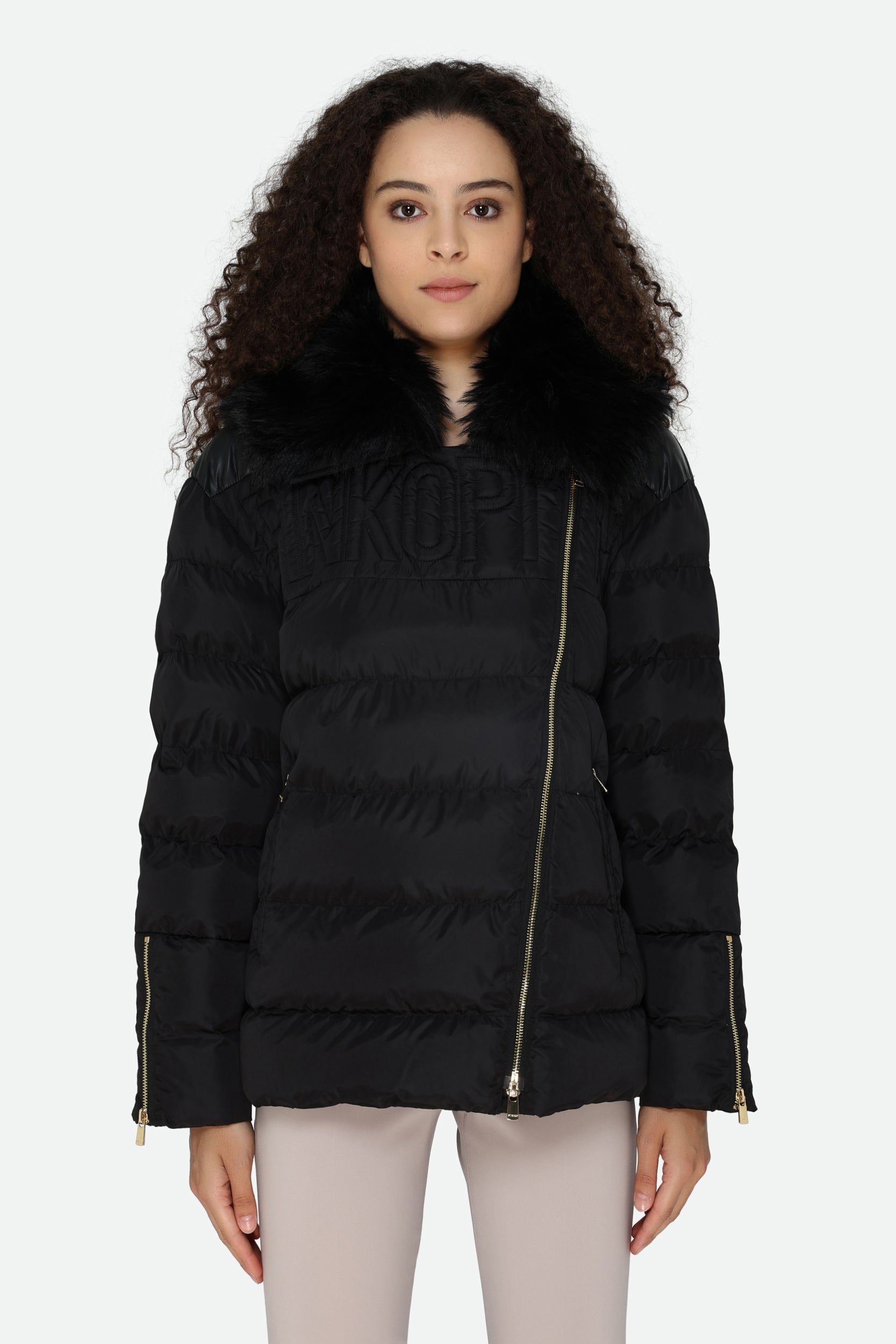 Pinko Black Down Jacket