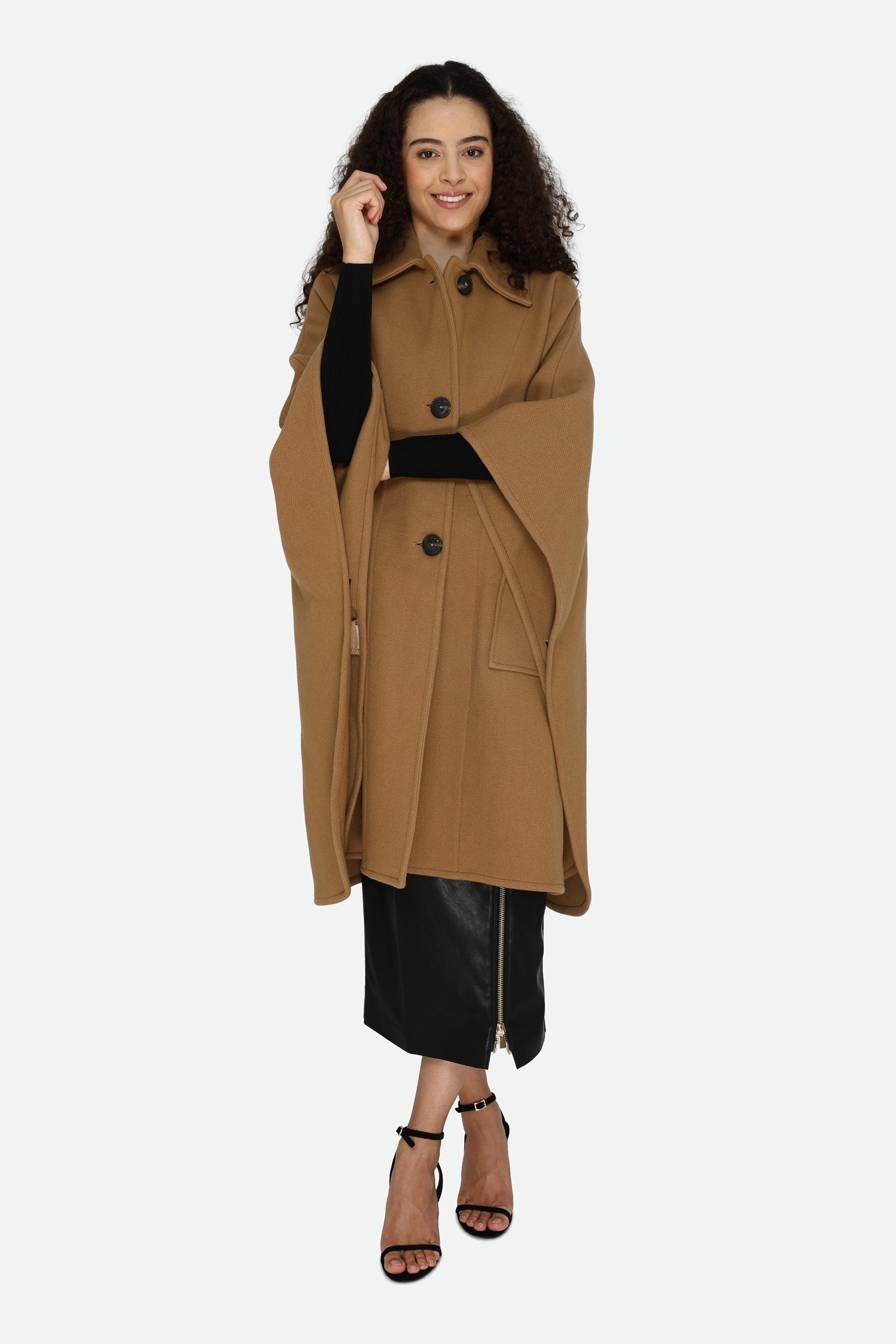 Pinko Camel Cape