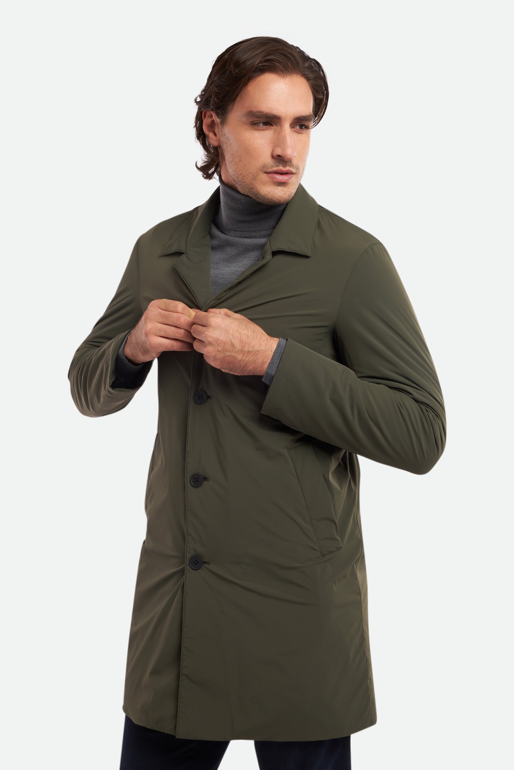 EXAMPLE
Esemplare single-breasted trench coat
