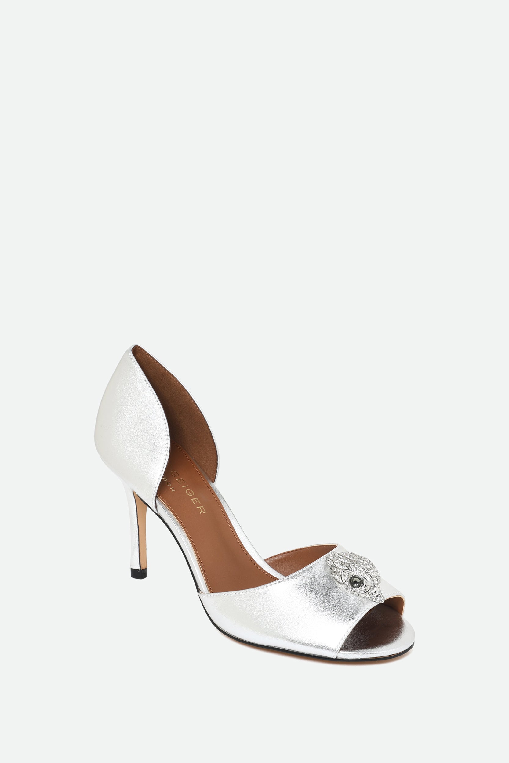 Kurt Geiger Sandalo in Pelle Argento