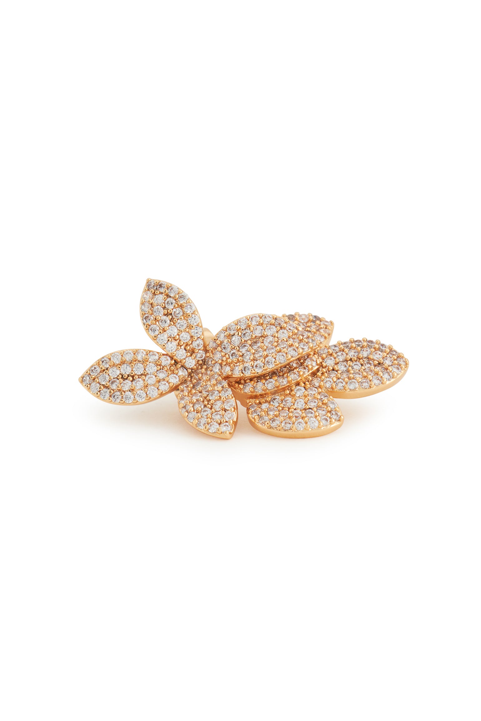 MELUSINA BIJOUX Gold Flowers Earrings