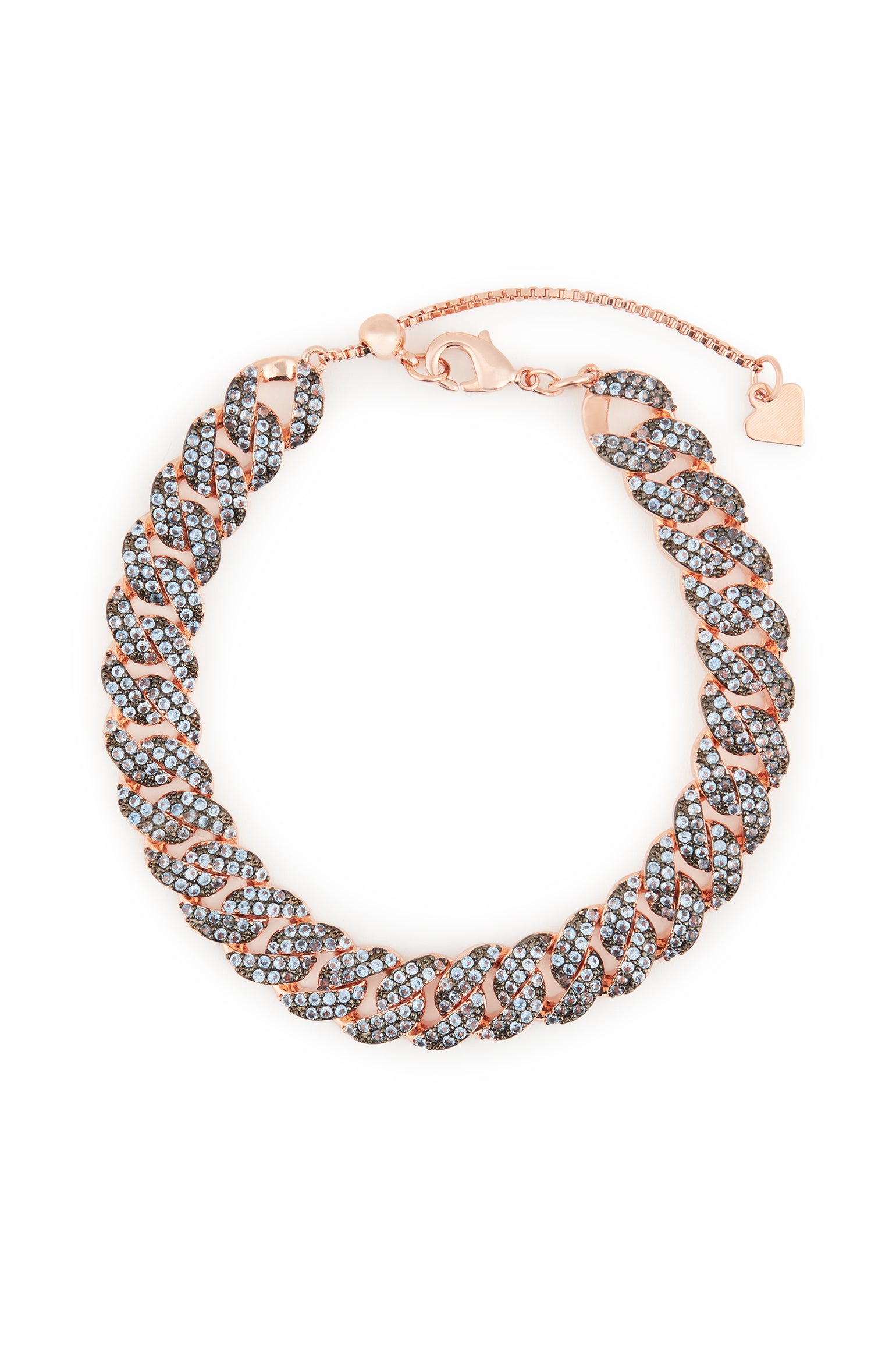 MELUSINA BIJOUX Jeans Groumette Bracelet with Zircons