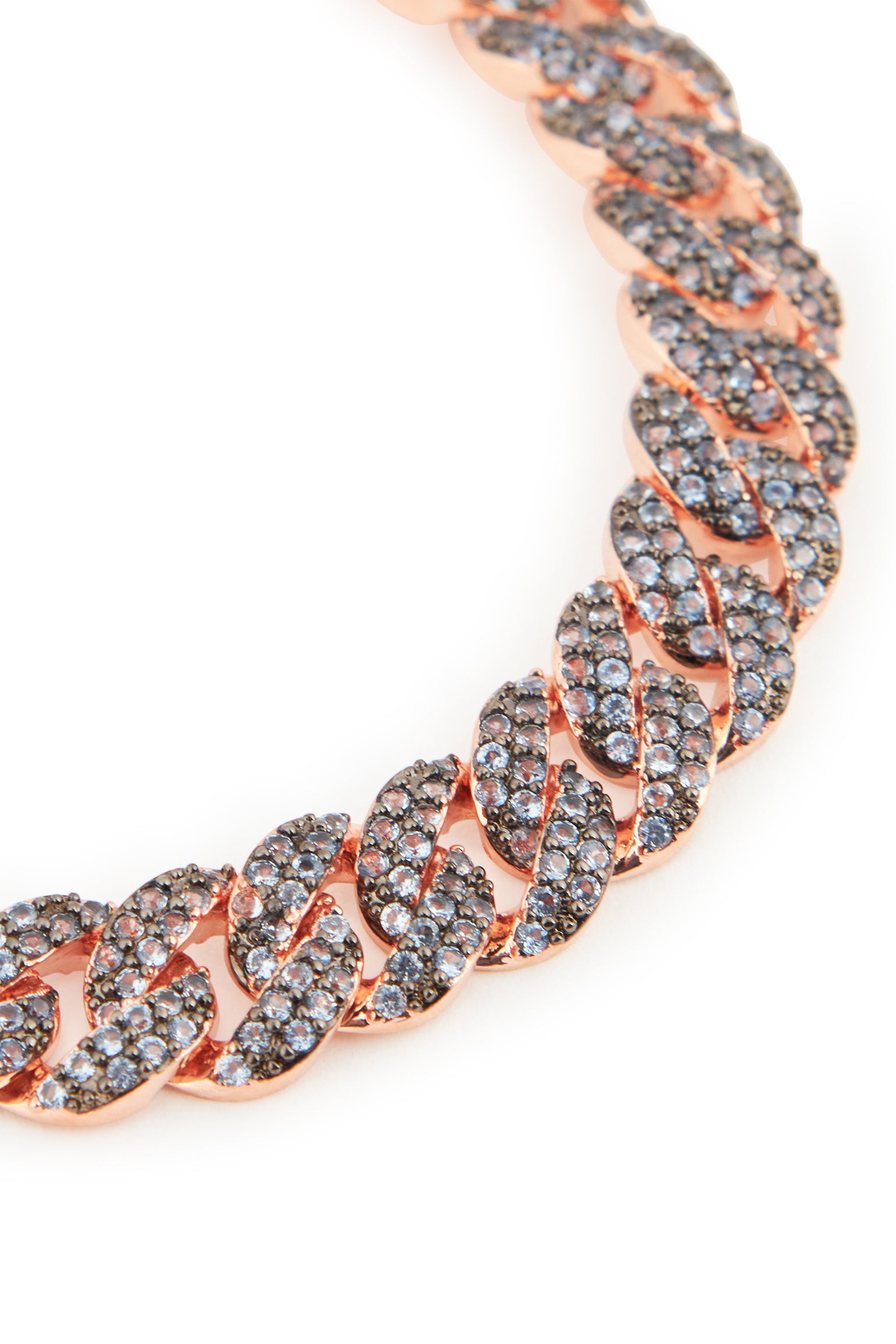 MELUSINA BIJOUX Jeans Groumette Bracelet with Zircons