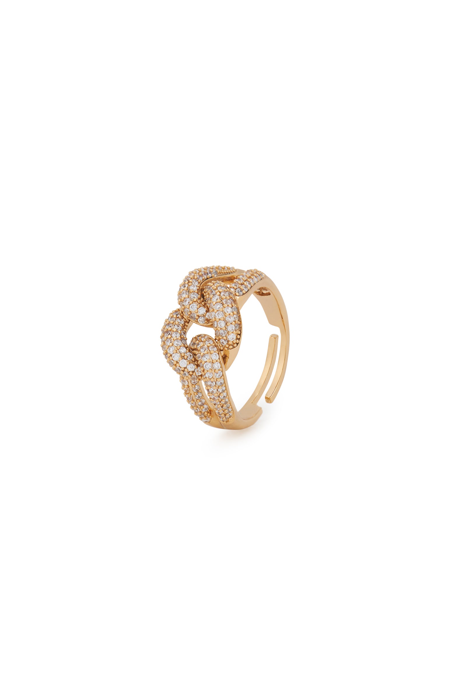 MELUSINA BIJOUX Gold Chain Ring