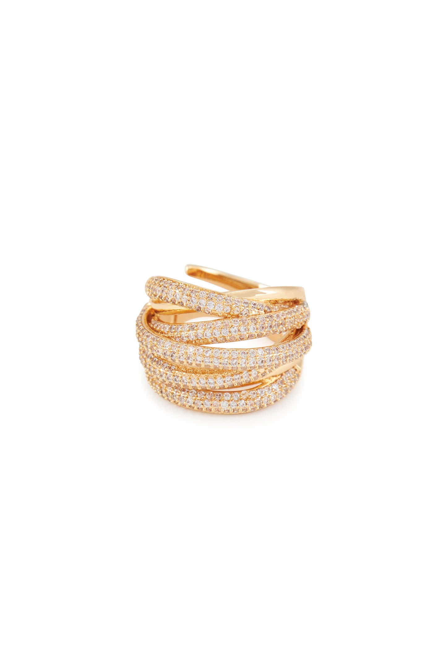MELUSINA BIJOUX Anello Piccolo a Filo Intrecciato Oro