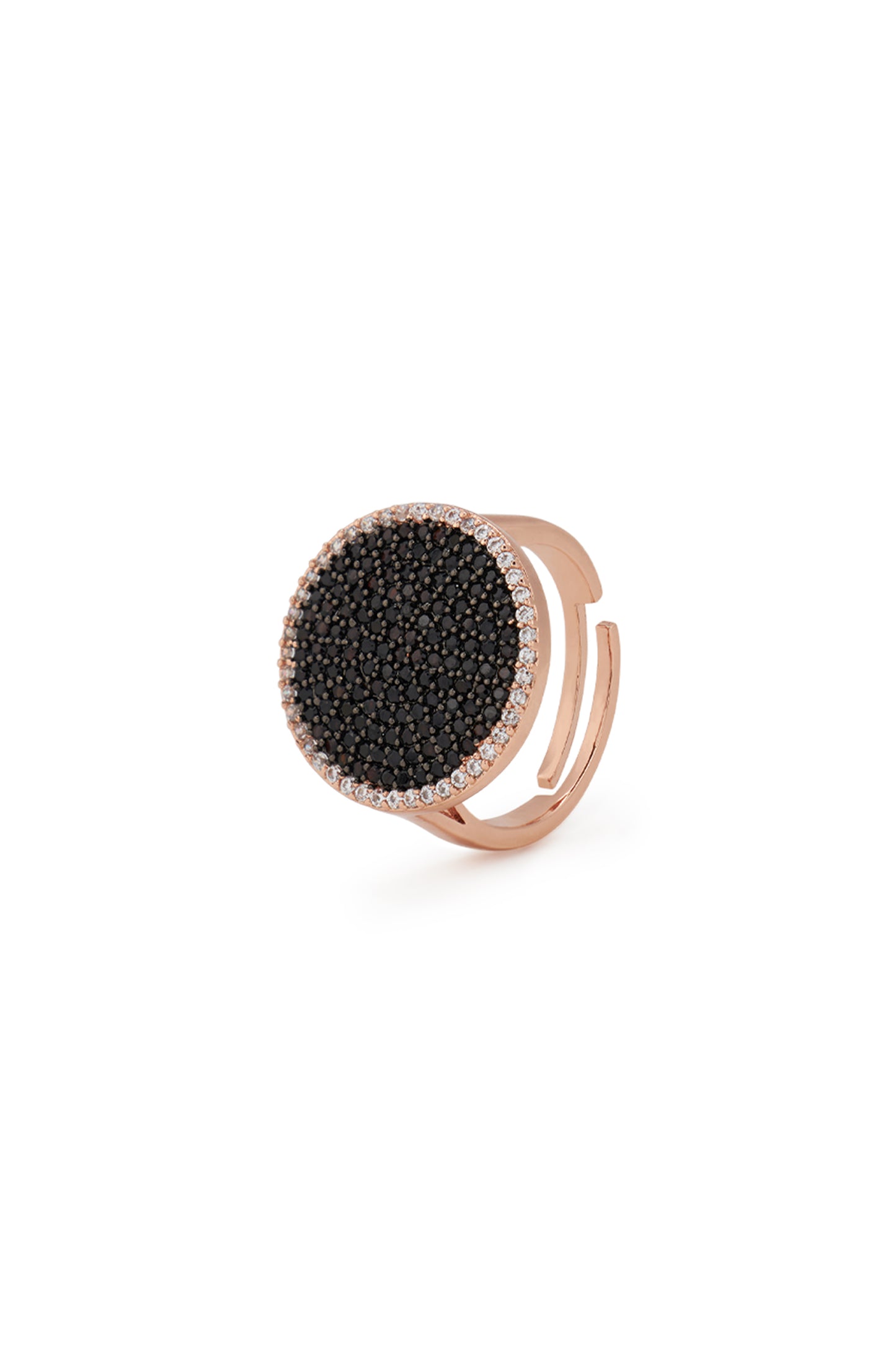 MELUSINA BIJOUX Anello Chevalier Nero