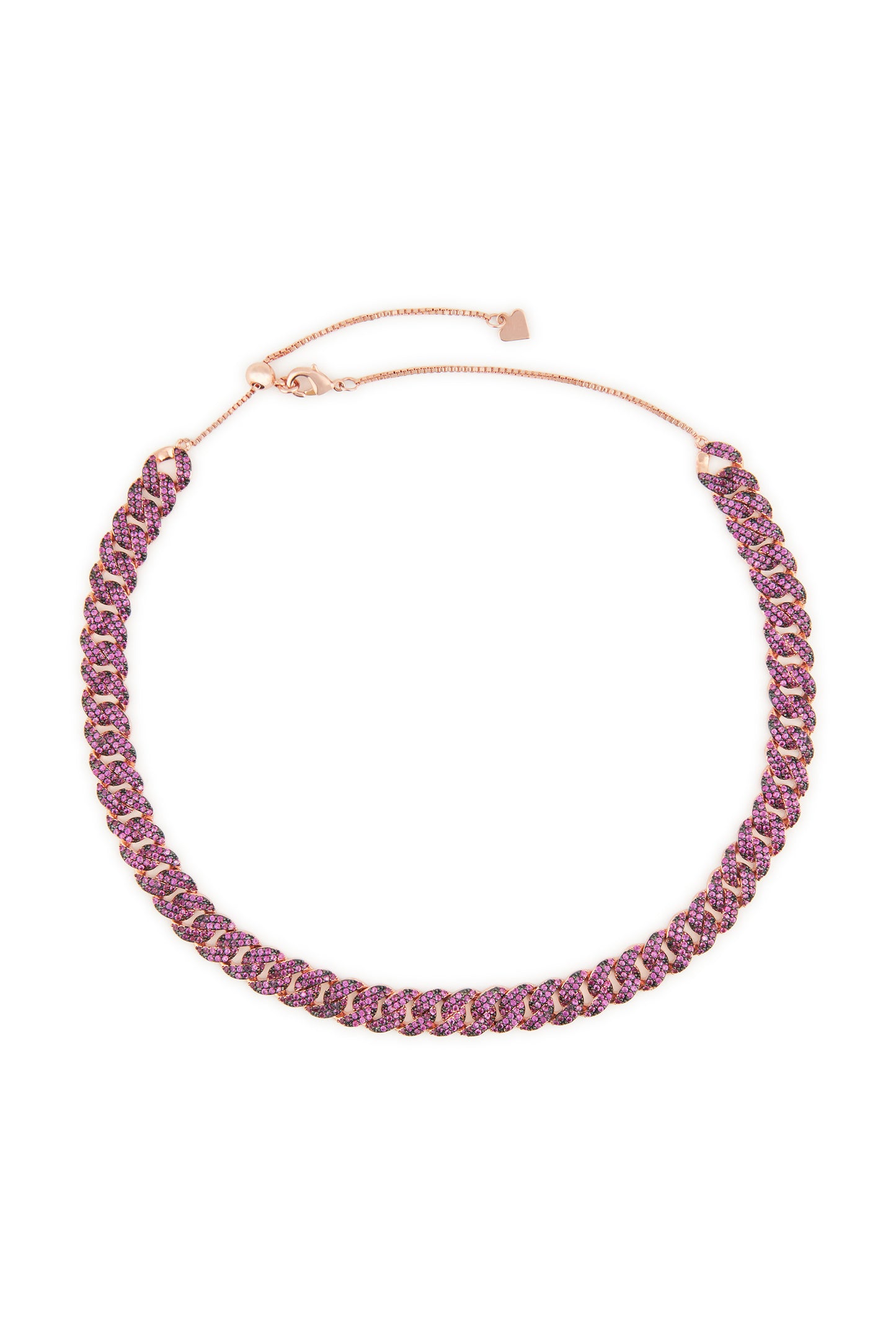 MELUSINA BIJOUX Collana Girocollo a Catena Bordeaux