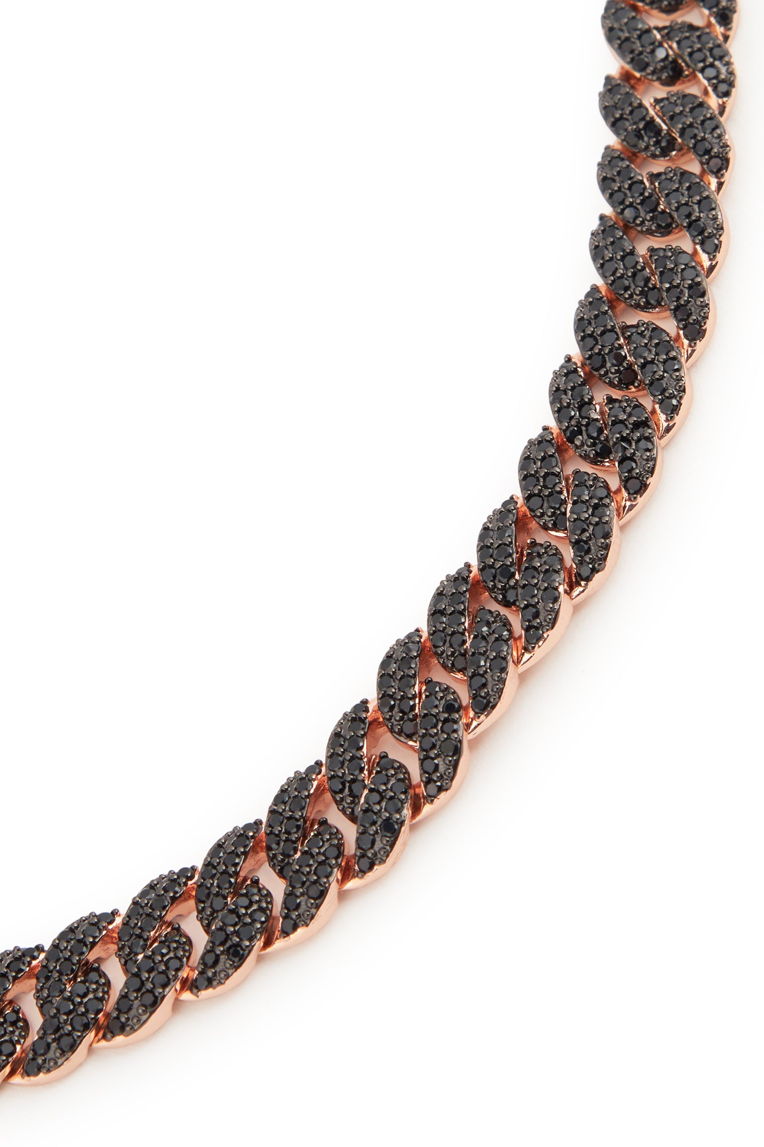 MELUSINA BIJOUX Black Chain Round Neck Necklace