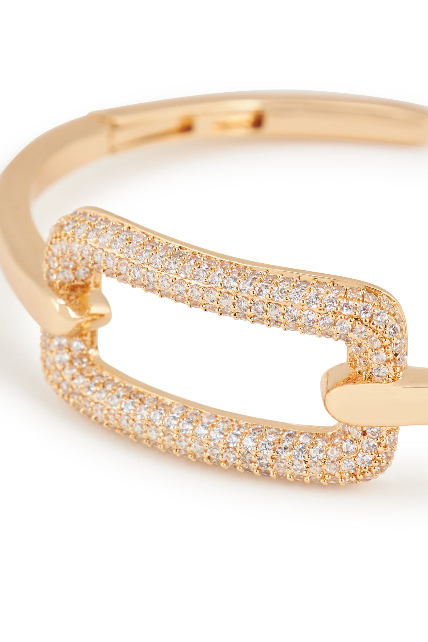 MELUSINA BIJOUX Bracciale Rigido Oro con Zirconi