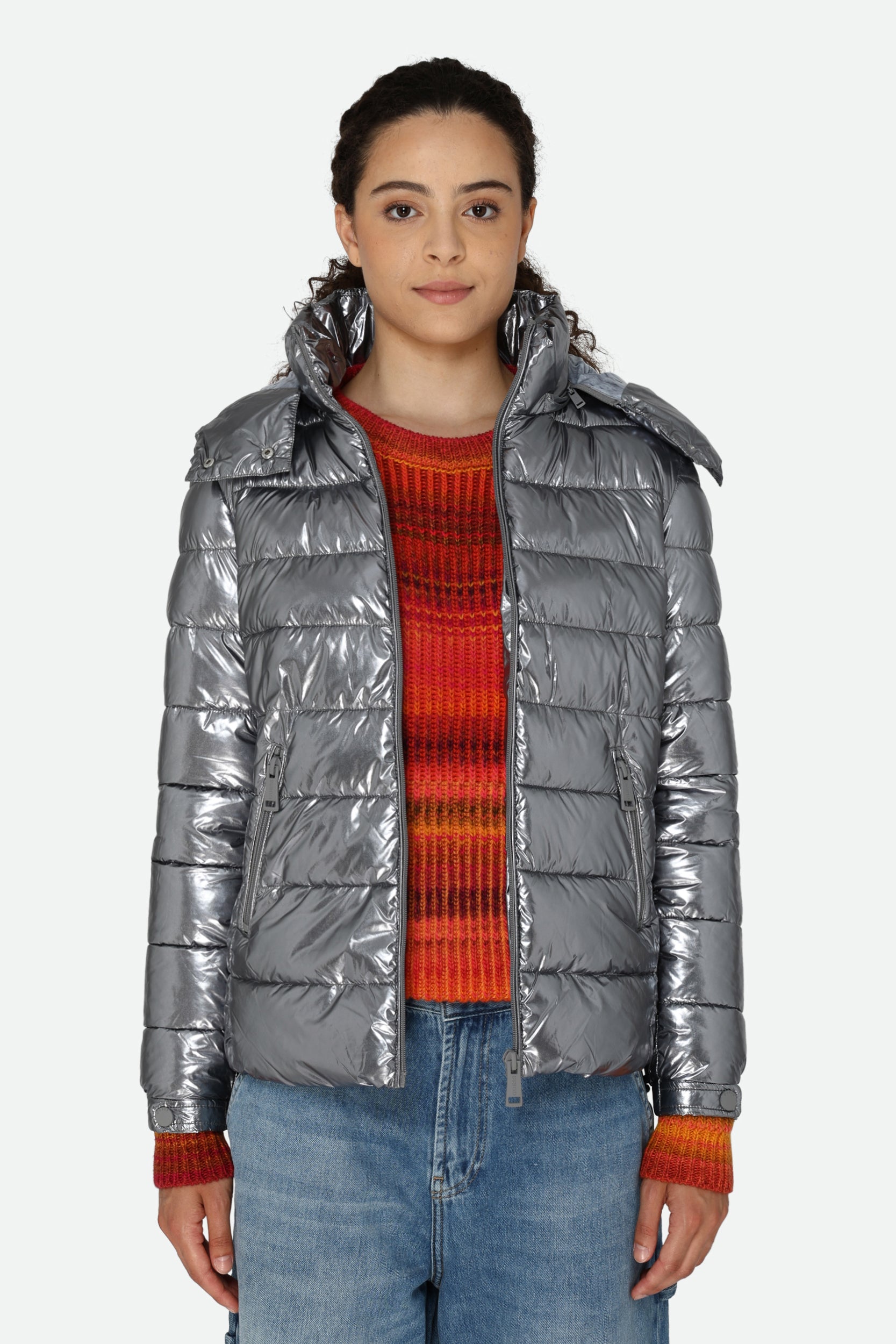 Guess Silver Down Jacket