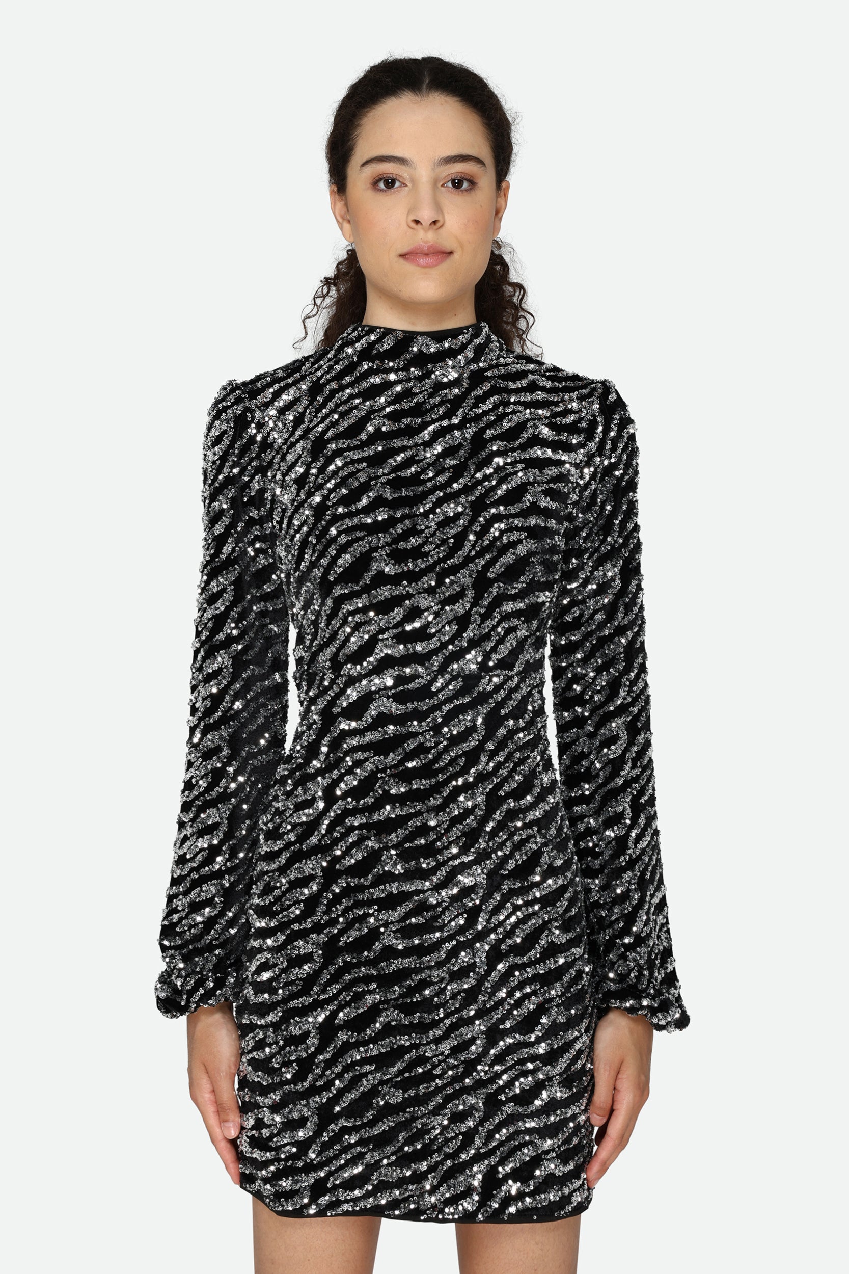 Guess Abito Paillettes Nero