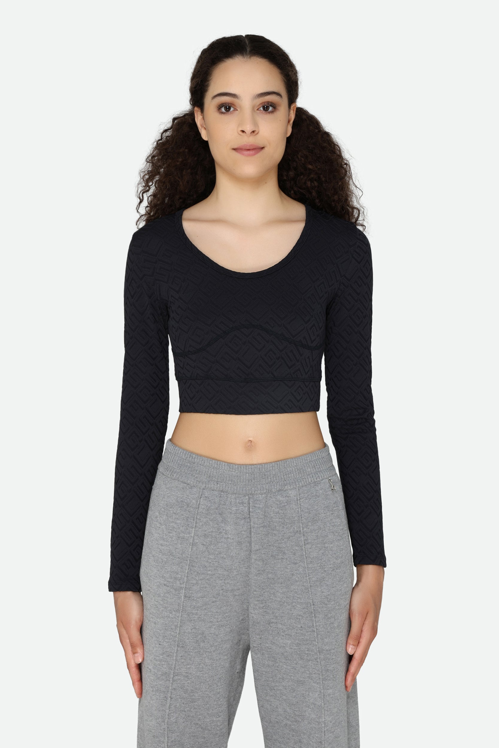 Guess Black Crop Top