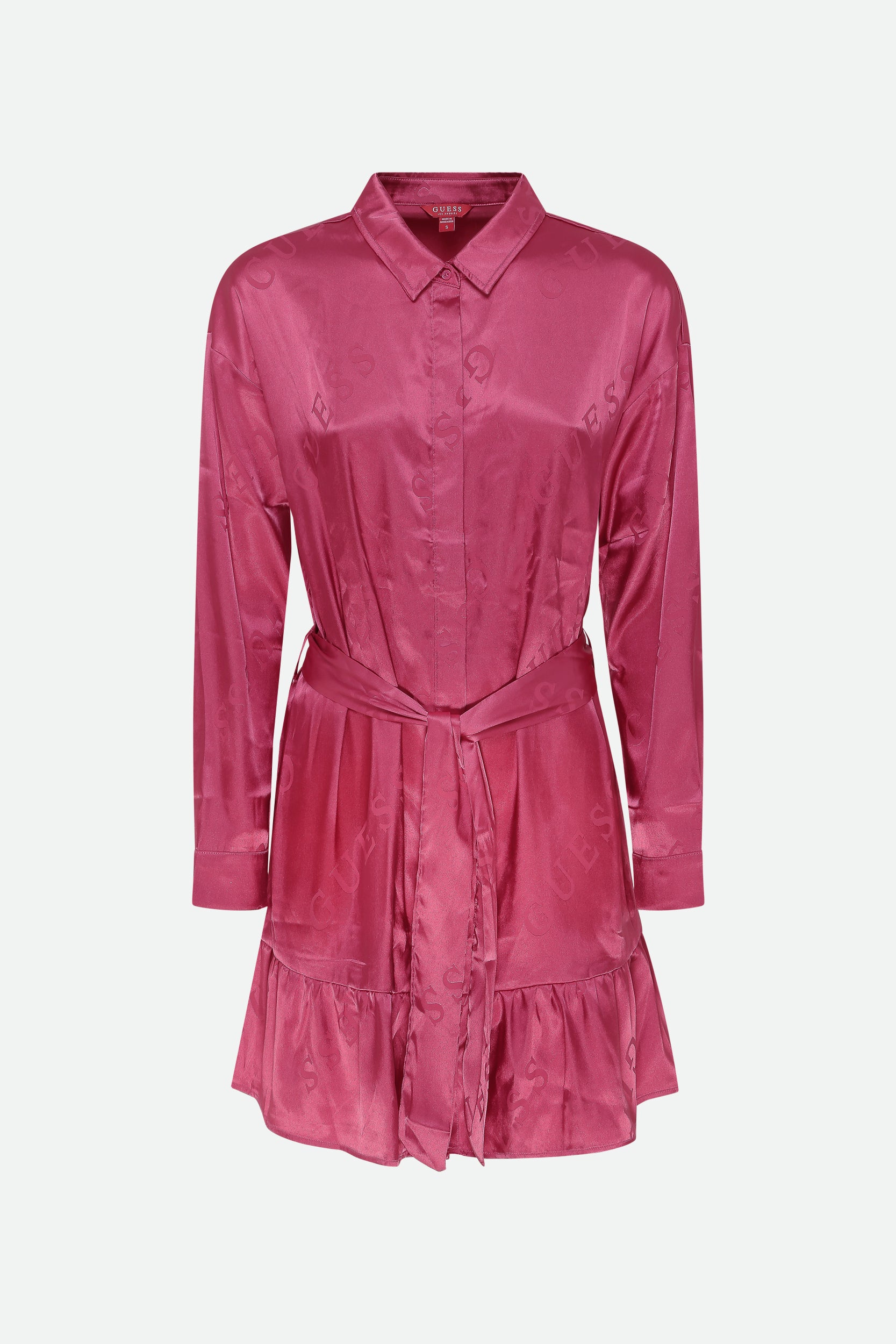 Pink Guess Abito Fucsia Guess Fuchsia Shirt Dress1