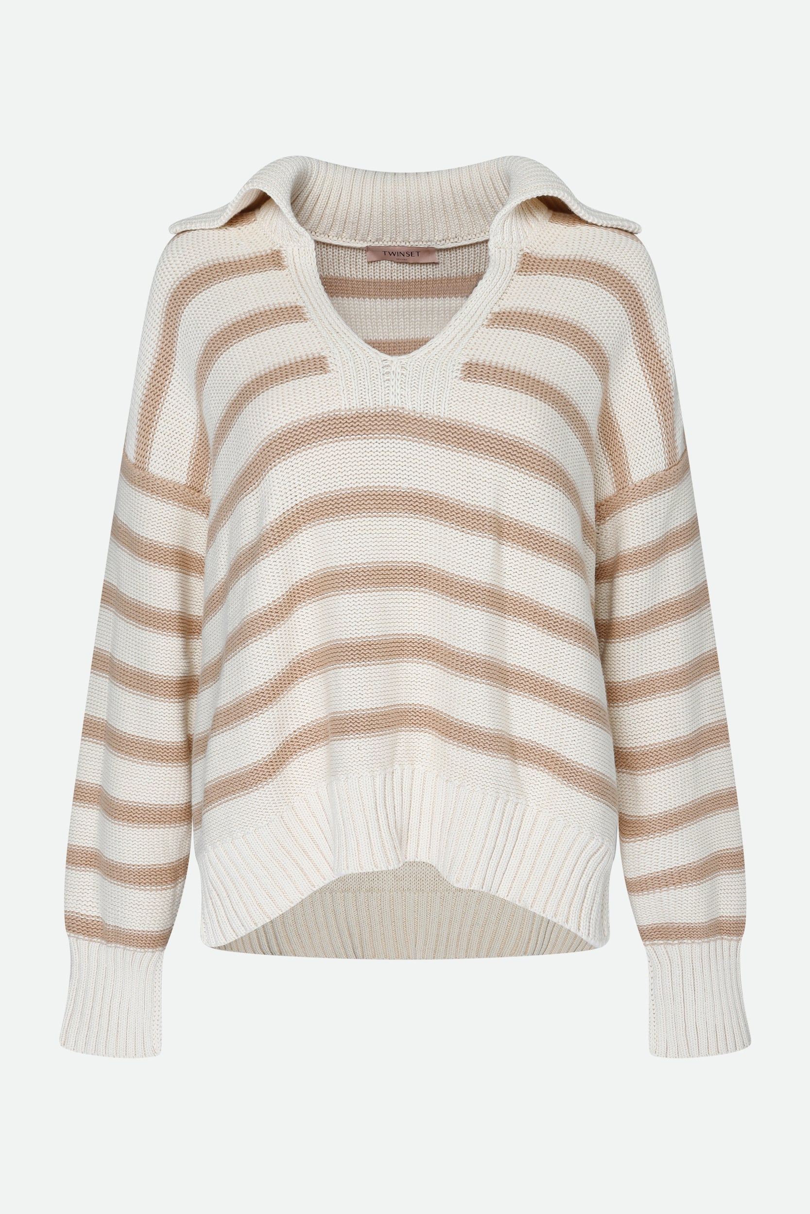 Twinset Multicolored Striped Sweater
