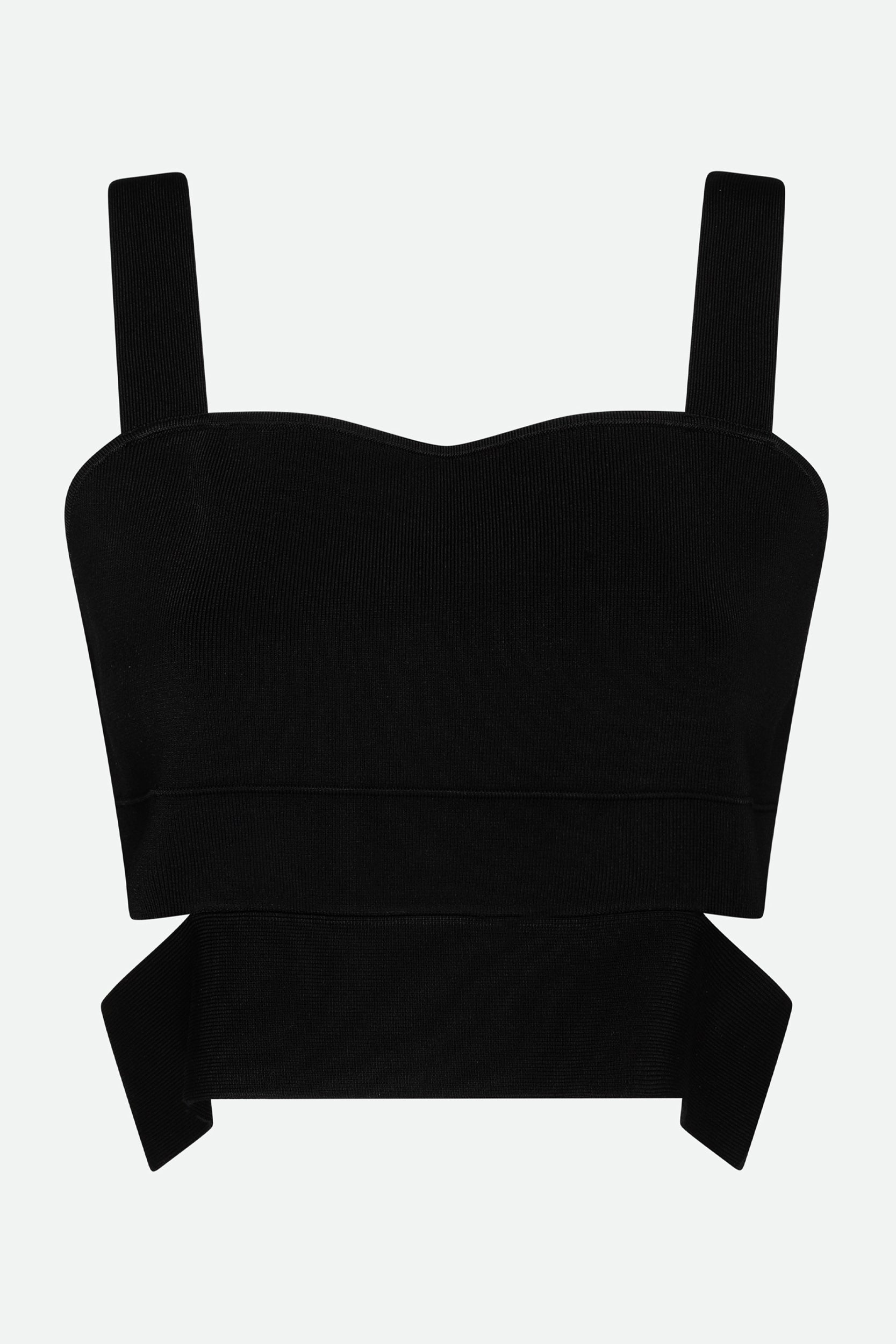 Twinset Top Crop Nero