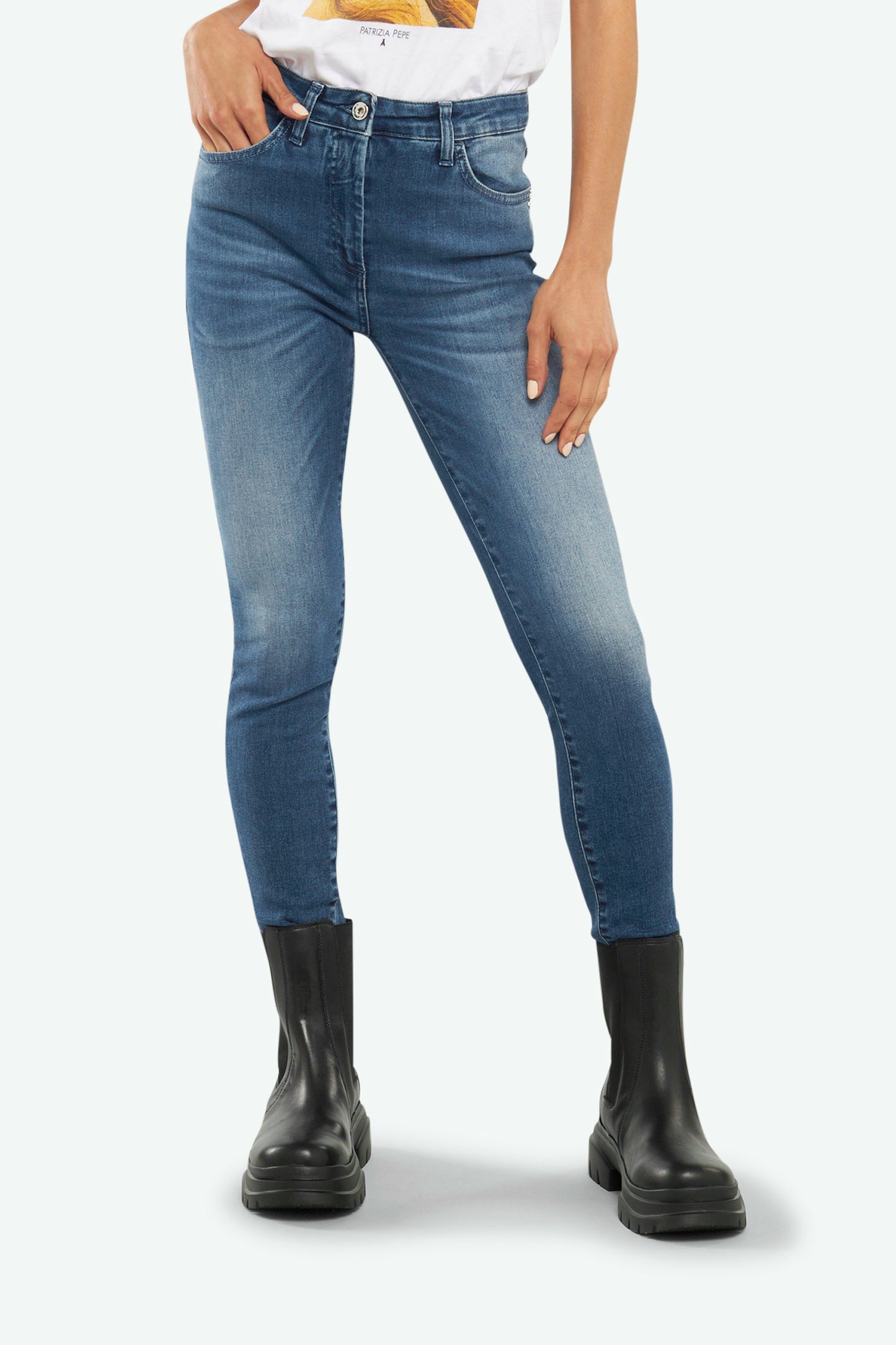 Patrizia Pepe Pantalone Denim Blue