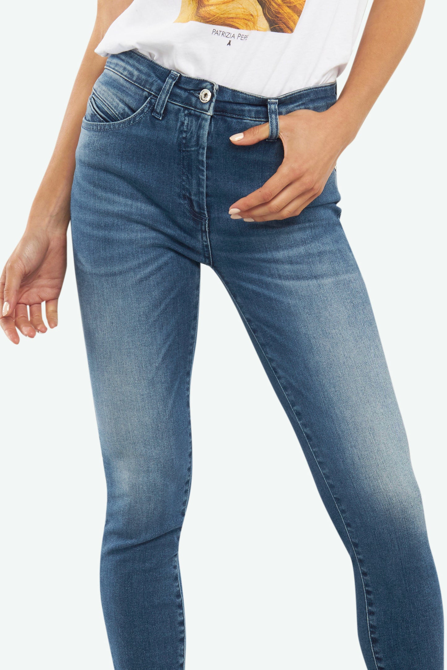 Patrizia Pepe Pantalone Denim Blue