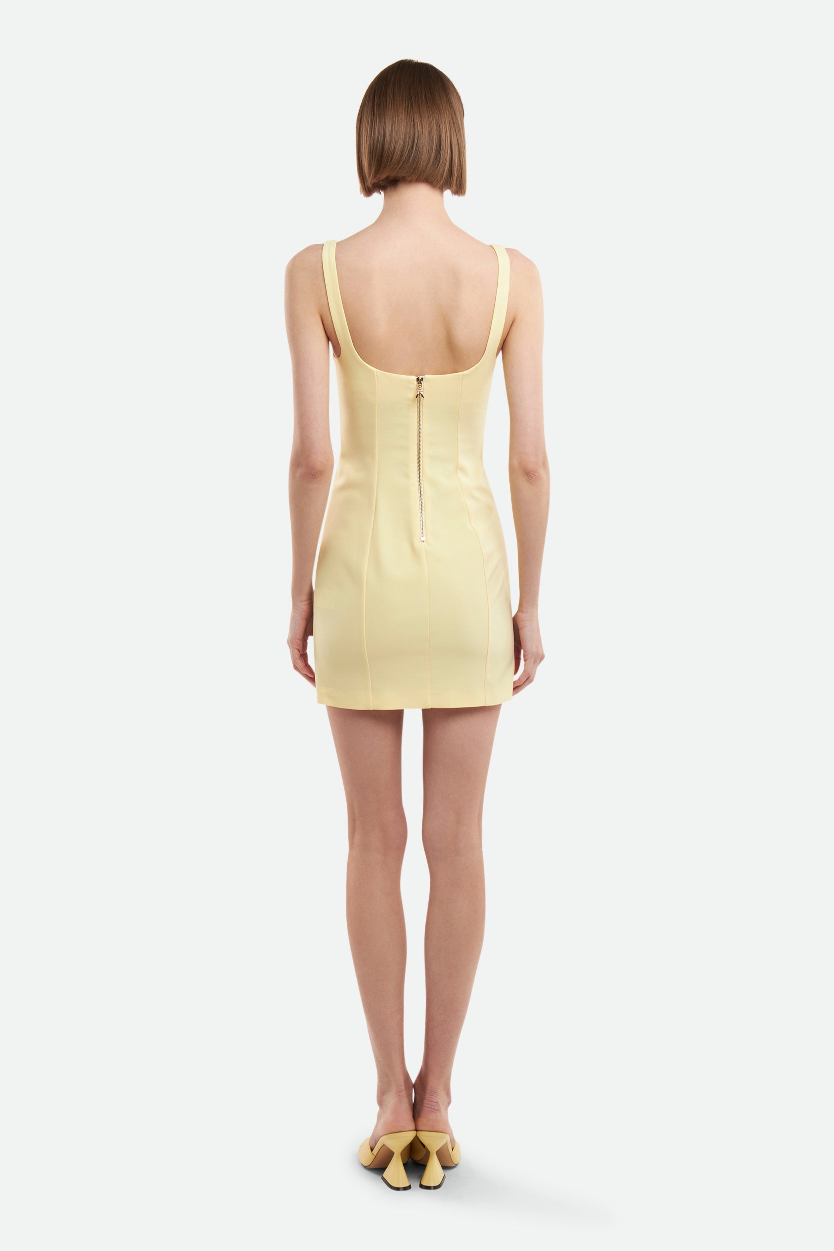 Patrizia Pepe Yellow Mini Dress