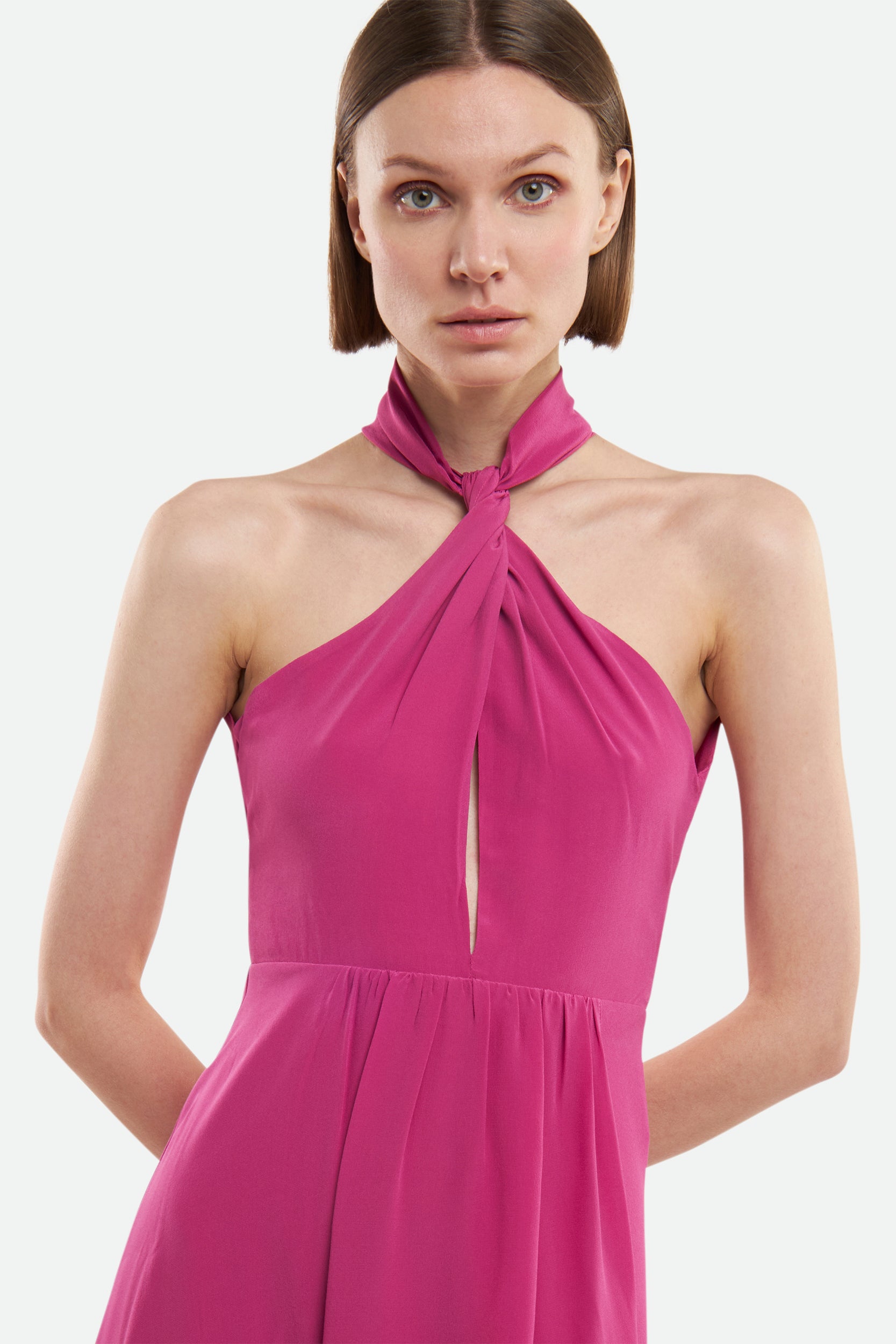 Patrizia Pepe Abito Lungo Fucsia