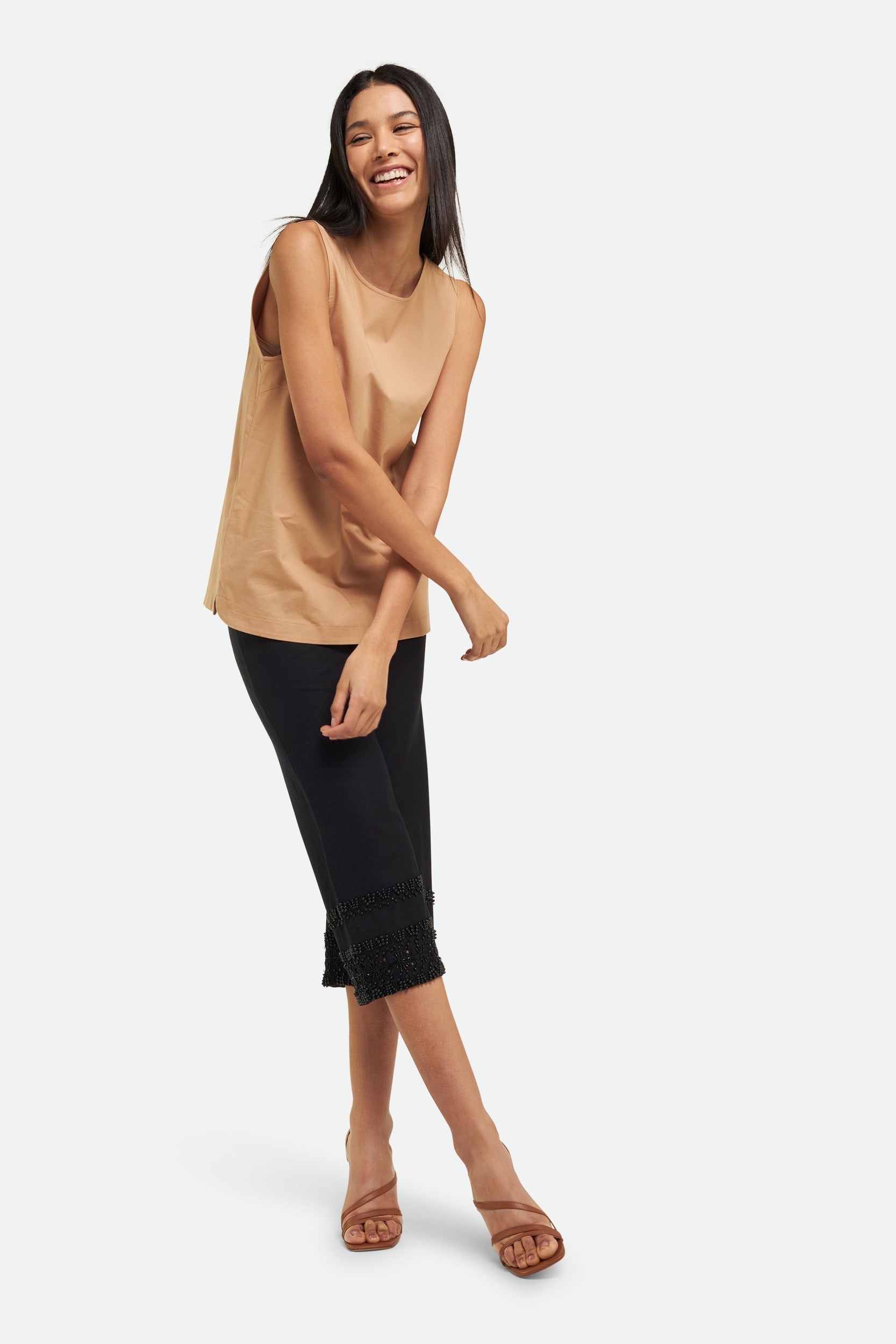 Twinset Brown Tank Top