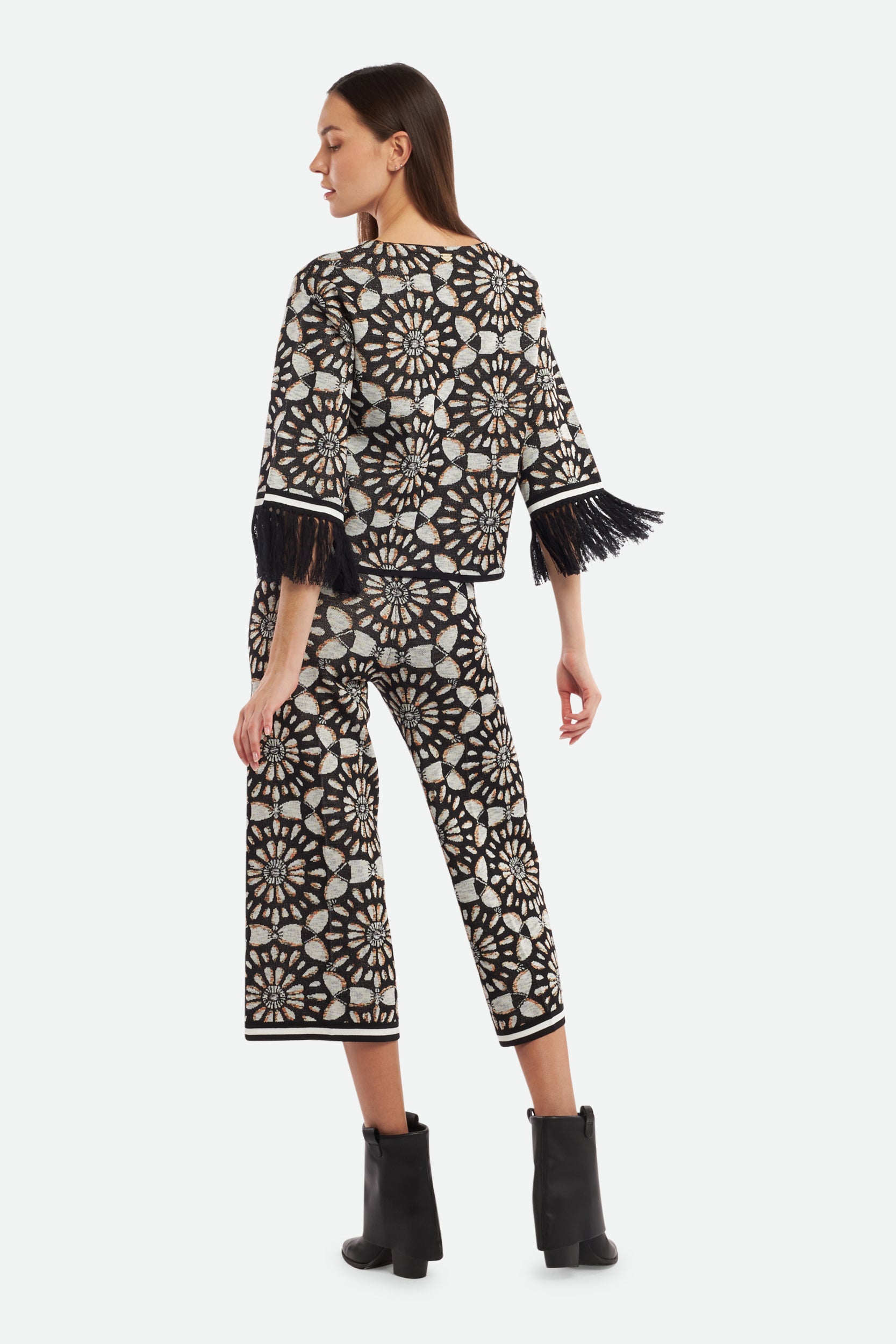 Twinset Black Jacquard Sweater