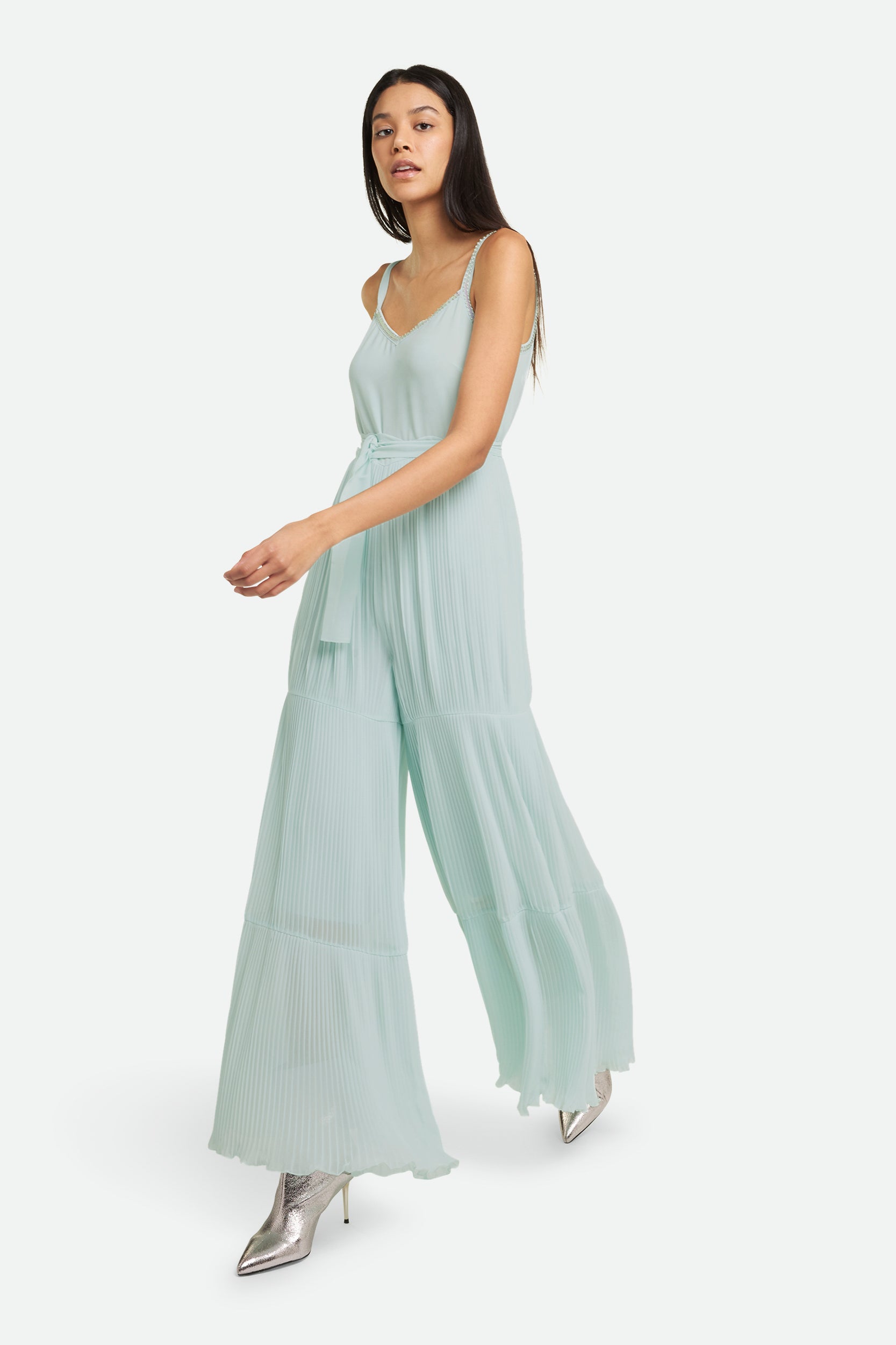 Twinset Tuta Lunga Azzurra