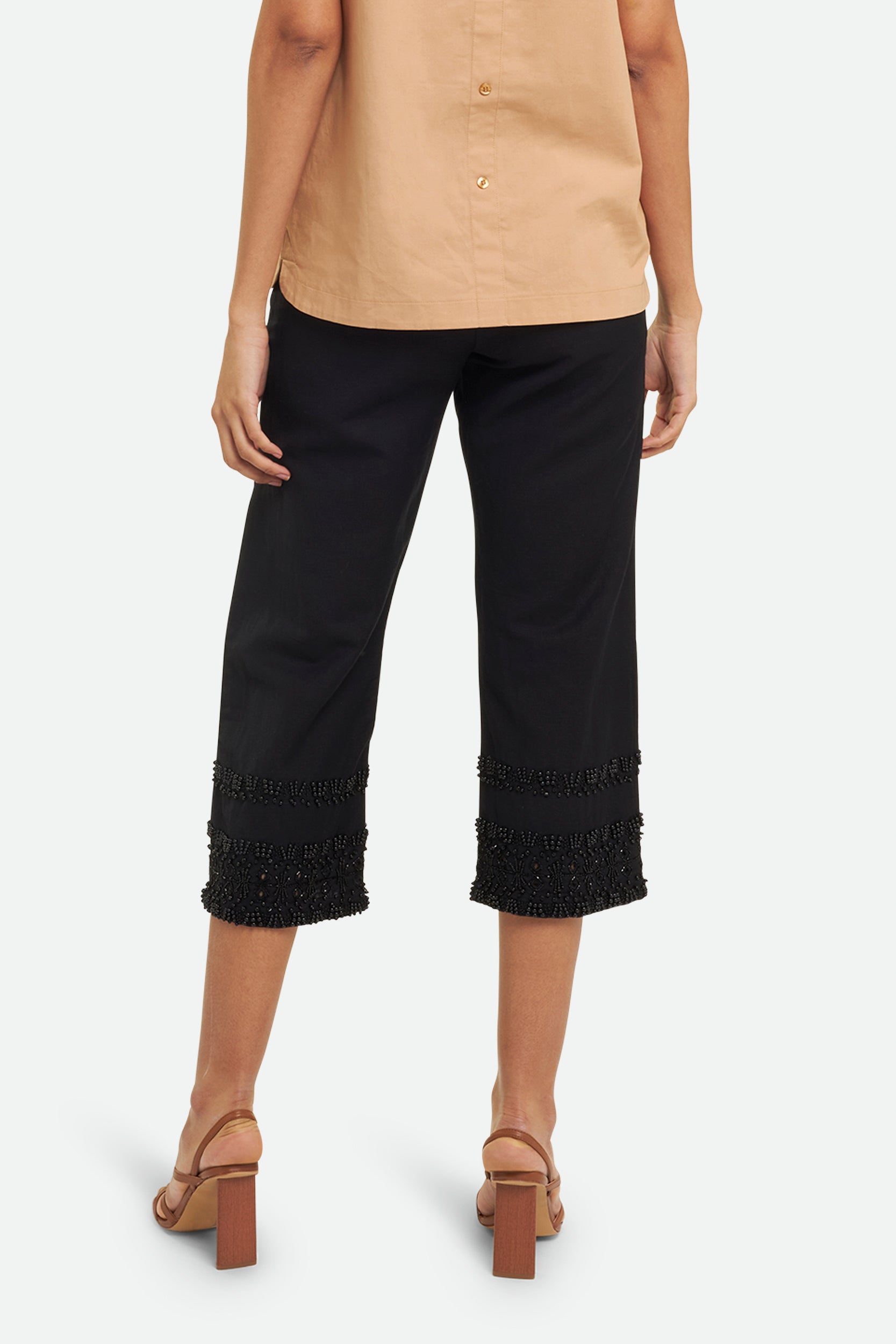 Twinset Pantalone Cropped Nero