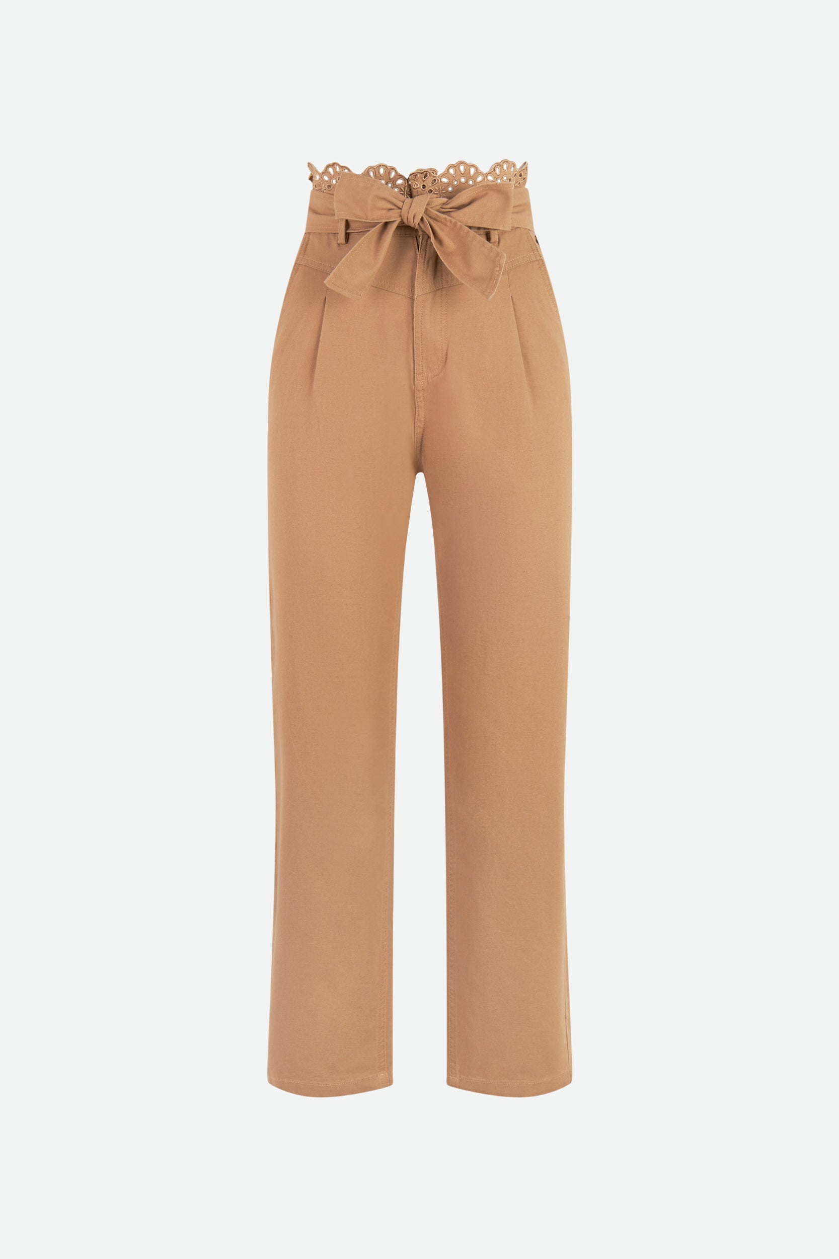 Twinset Pantaloni in Canvas Beige