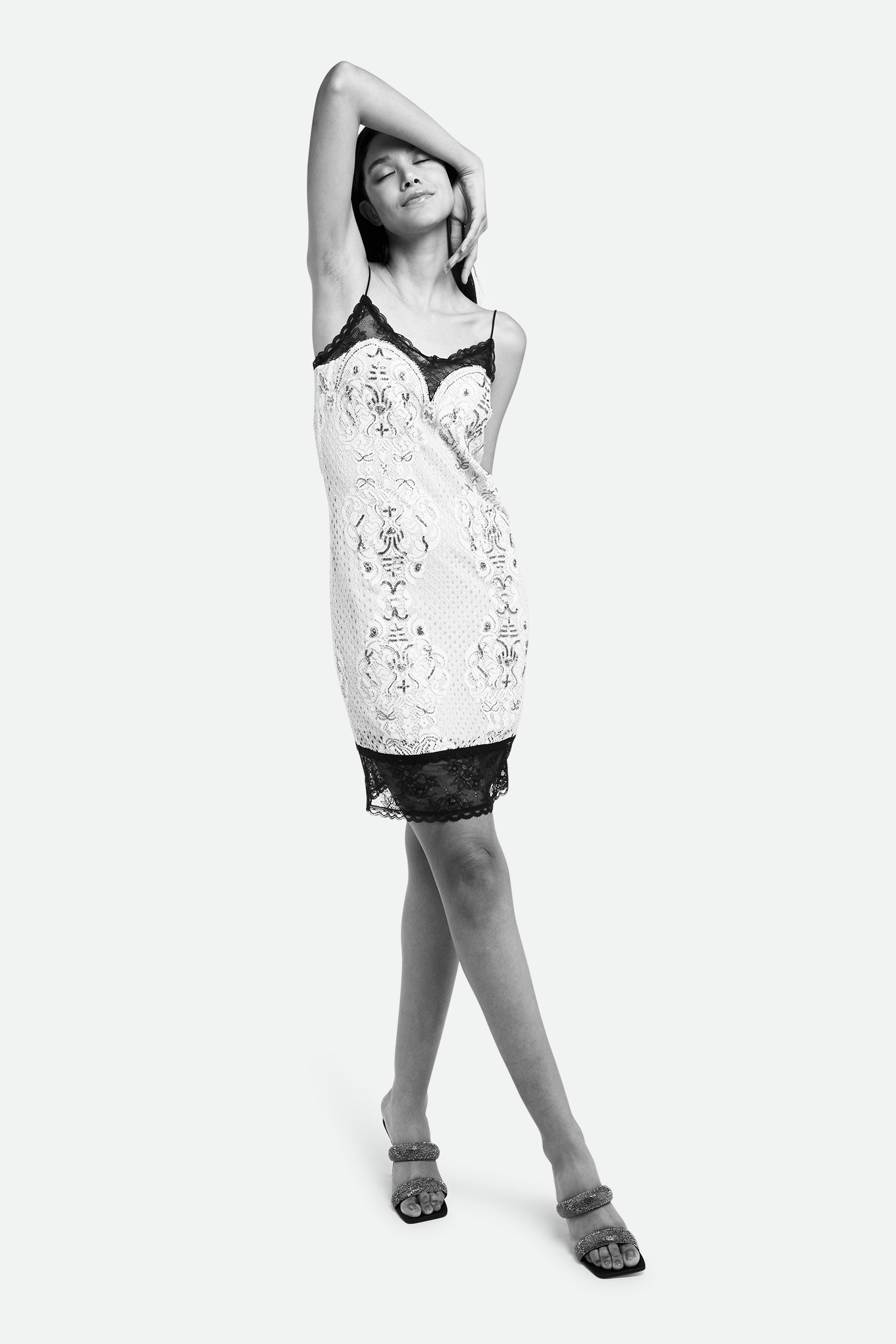 Twinset Abito Sottoveste in Pizzo