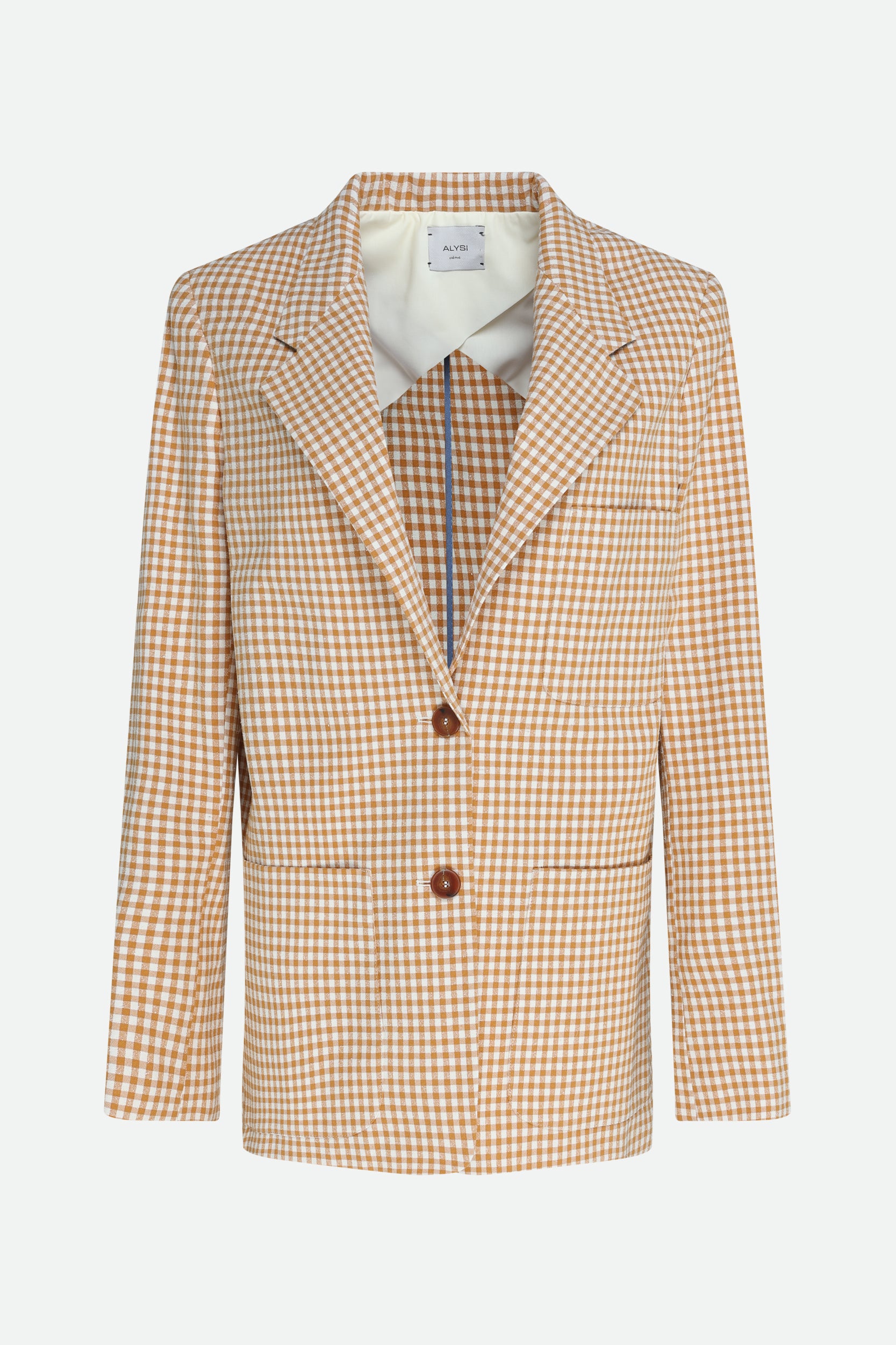 Alysi Blazer Quadretti Curry