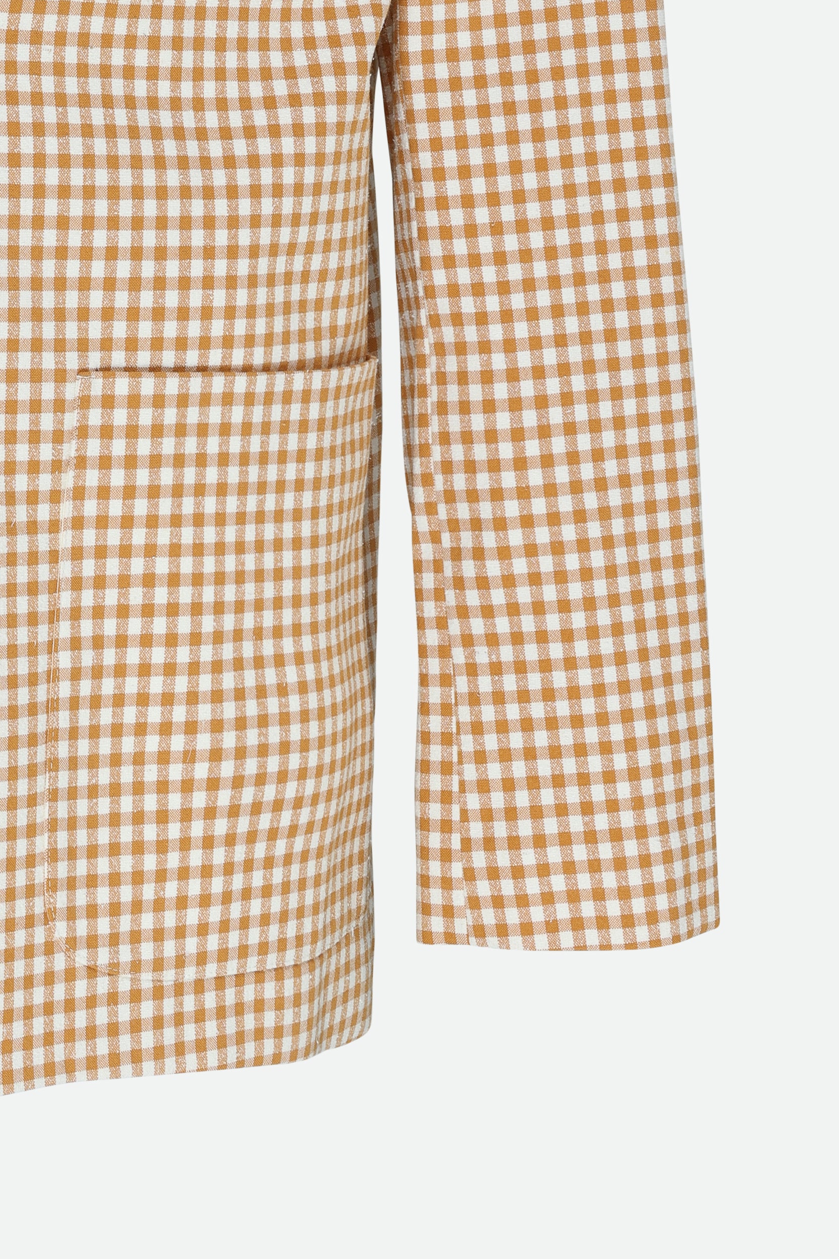 Alysi Blazer Checkered Curry