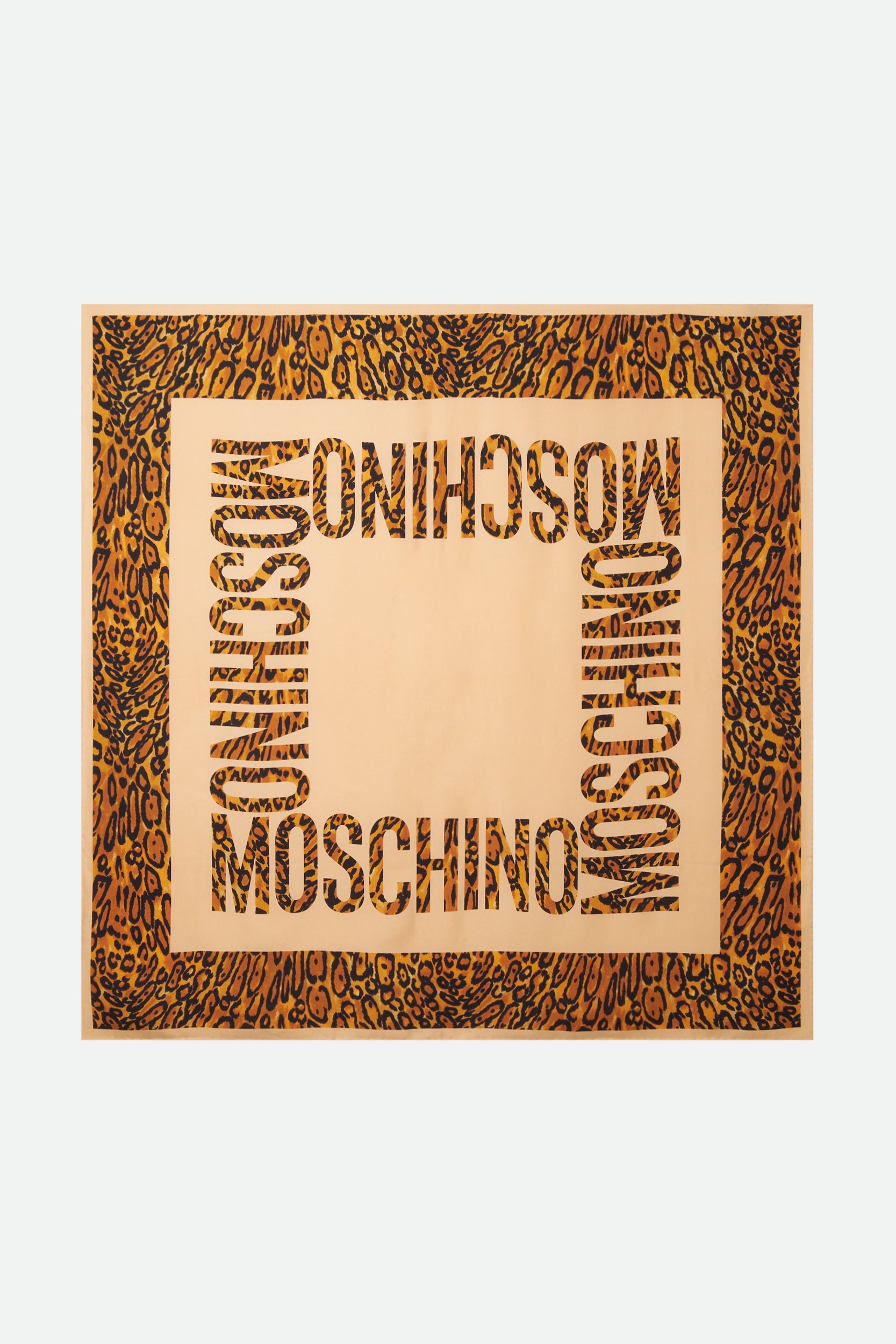 Moschino Pochette in Seta Leopard