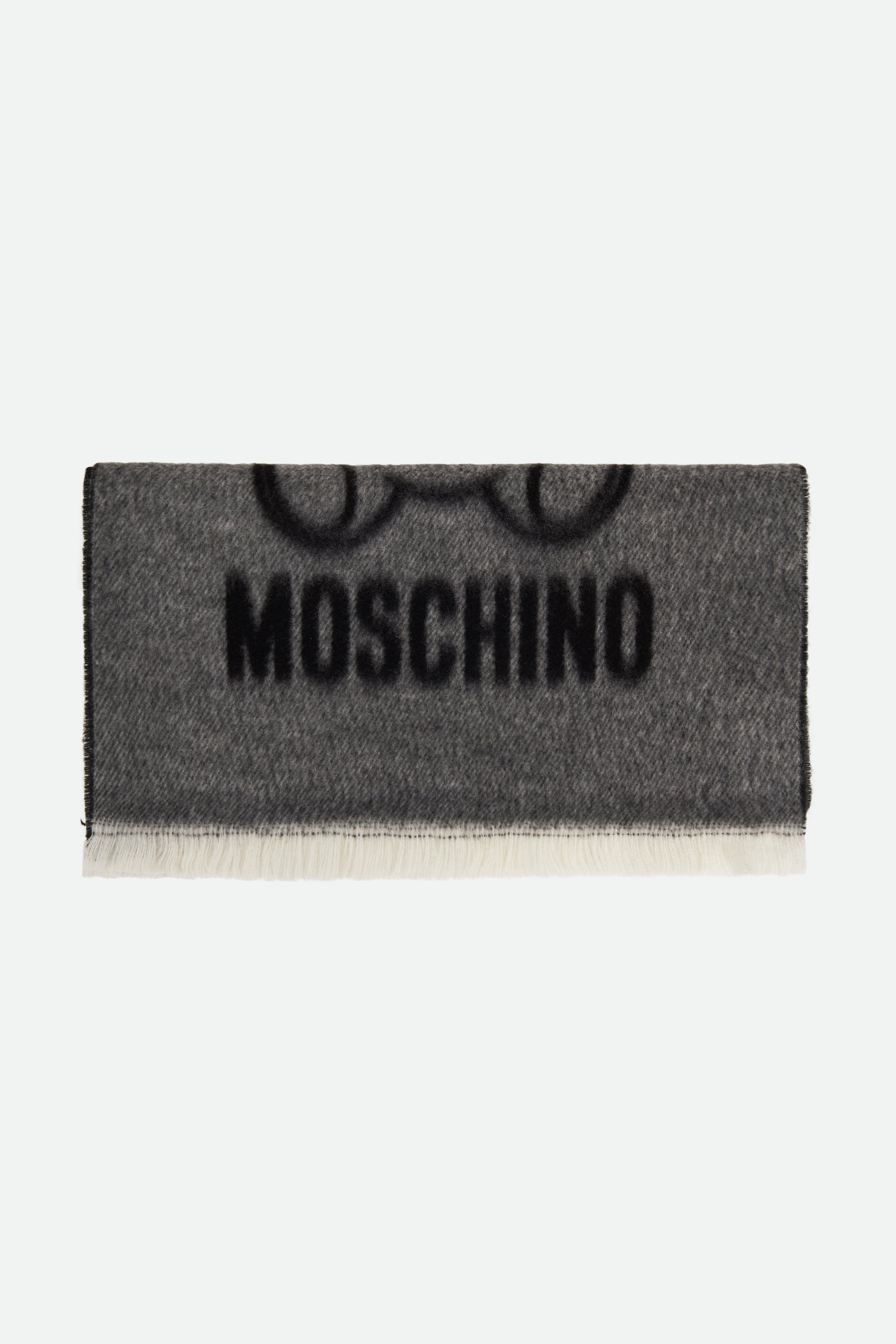 Moschino Sciarpa in Lana Grigia