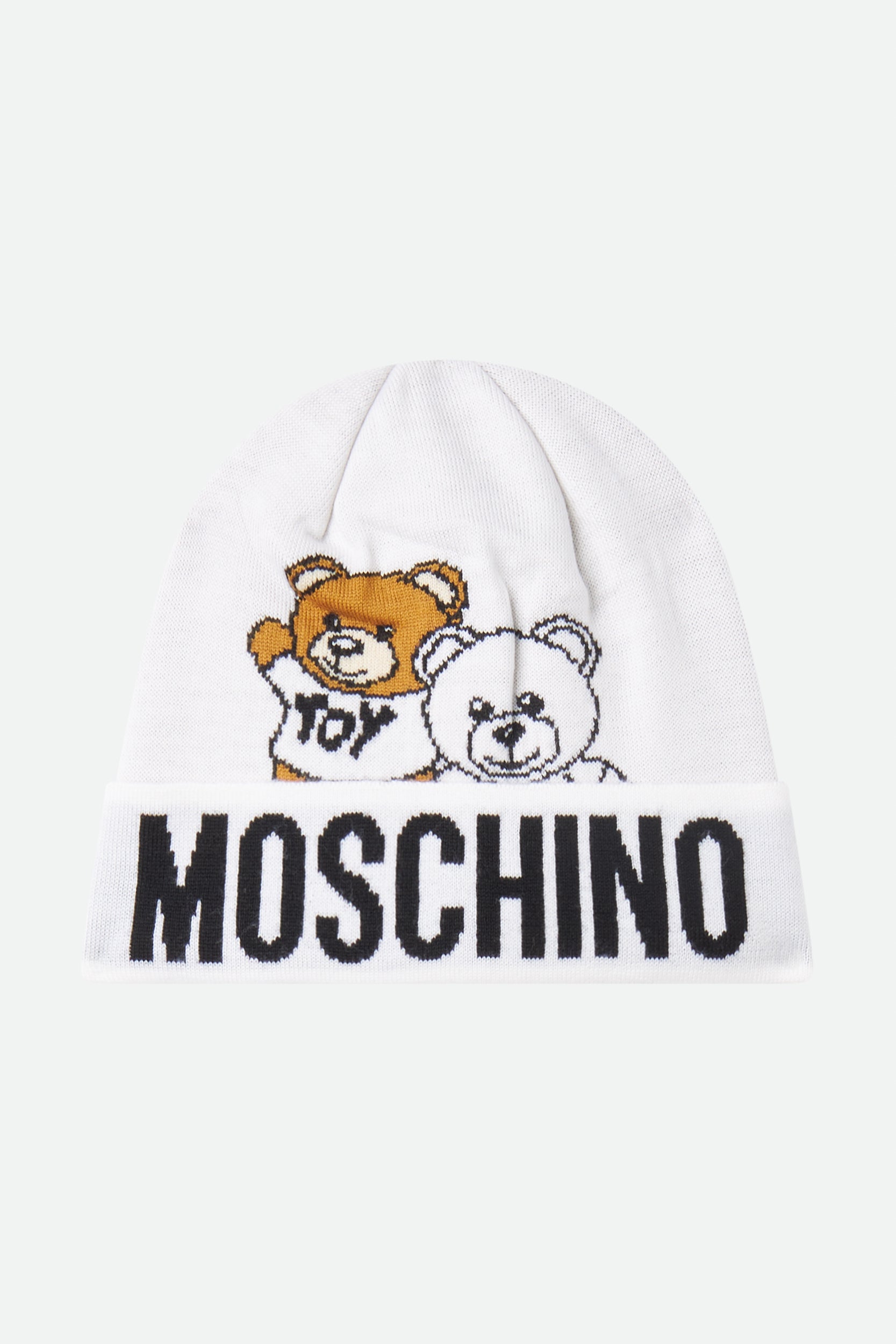 Moschino Cappello in Lana Bianco